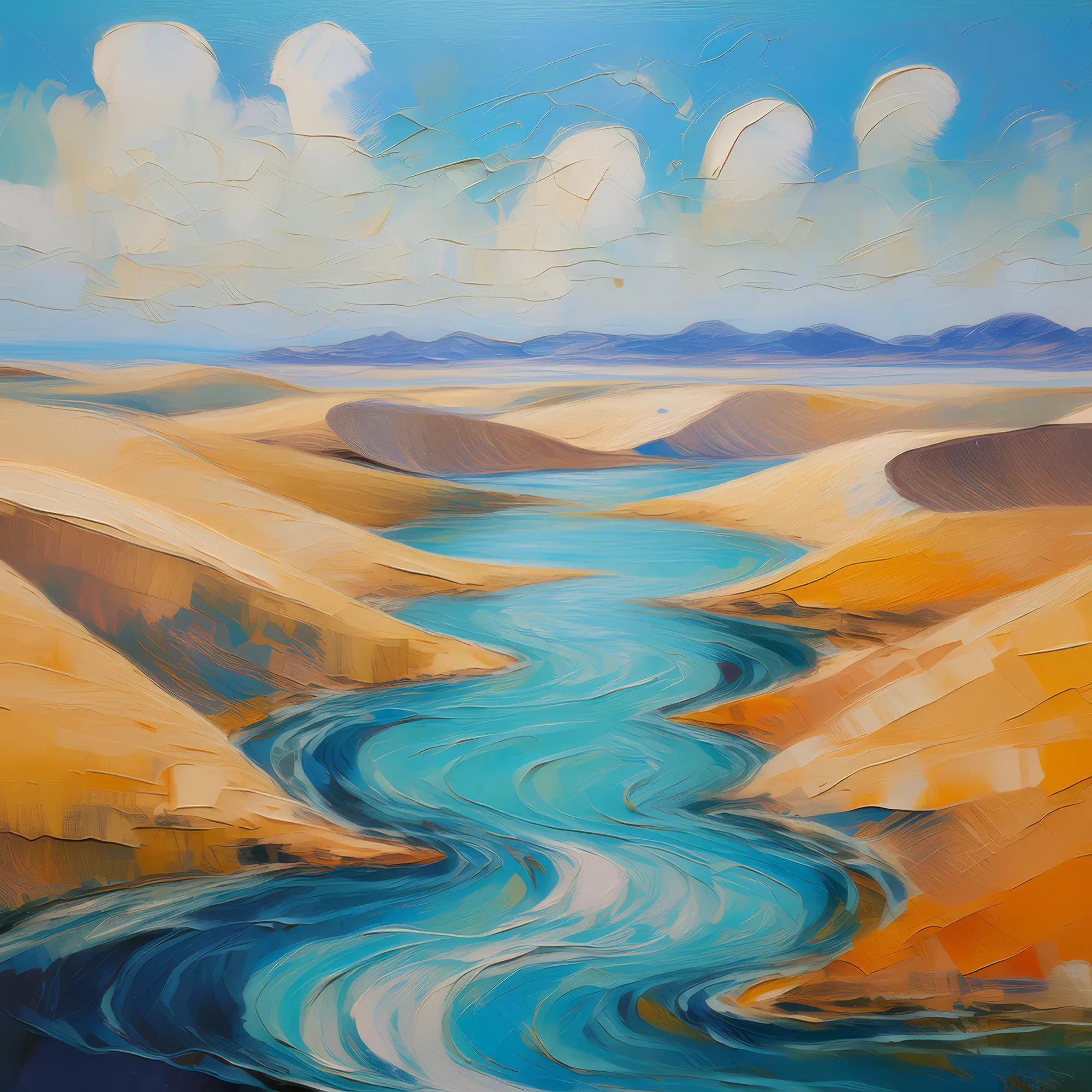 Painting: Desert Dune Mirage