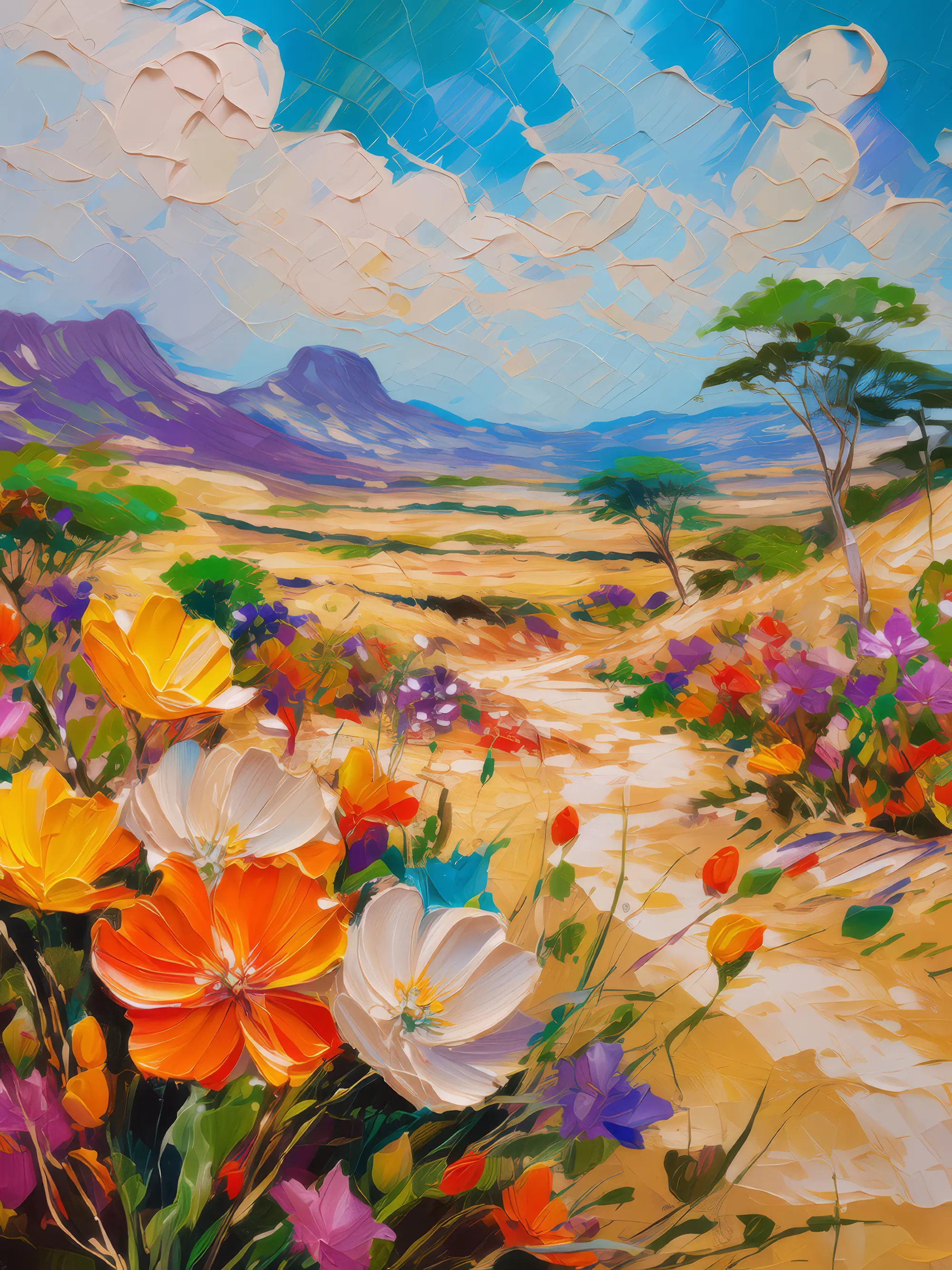 Painting: Desert Flowers