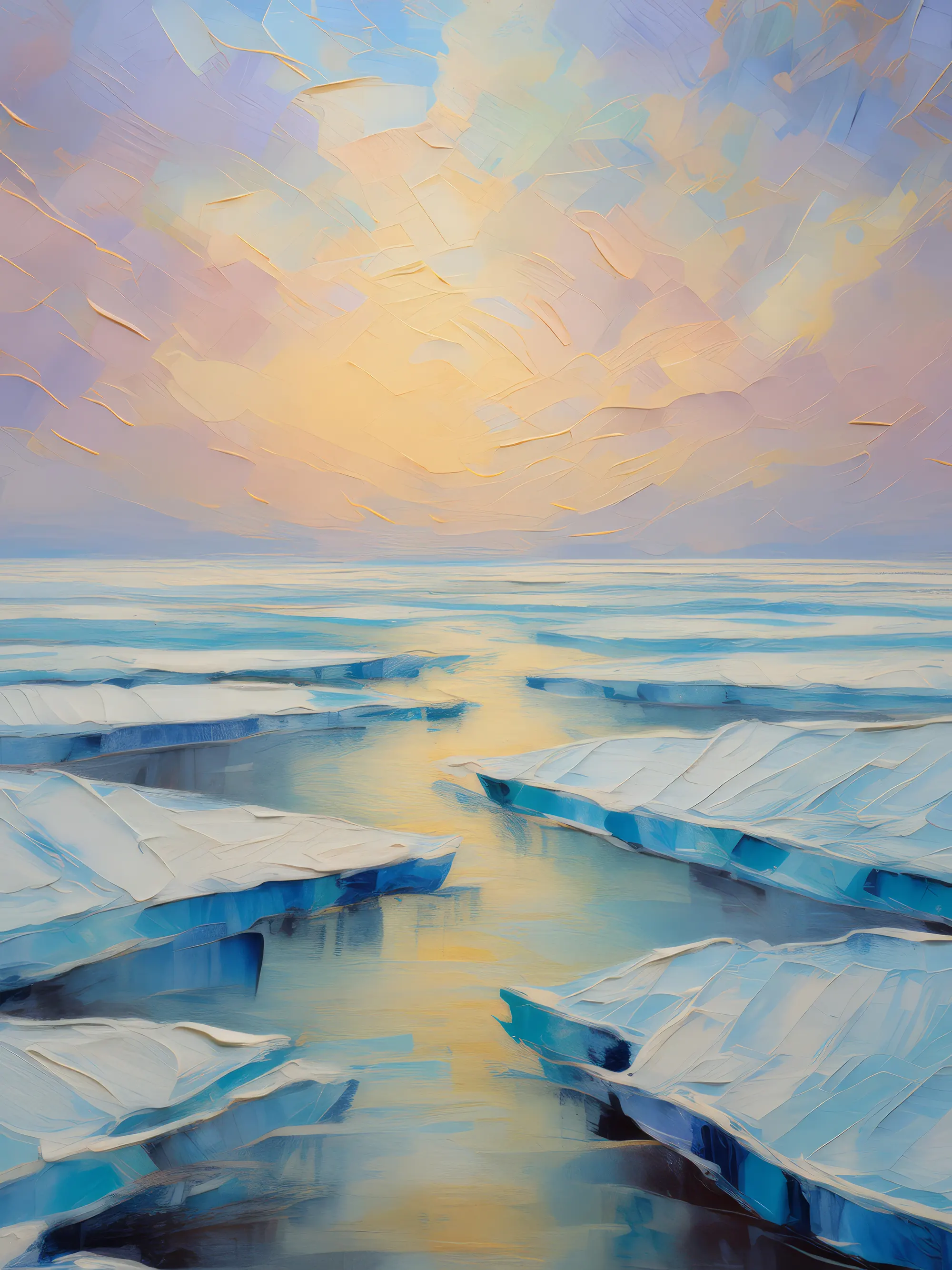 Painting: Desert Ice Field