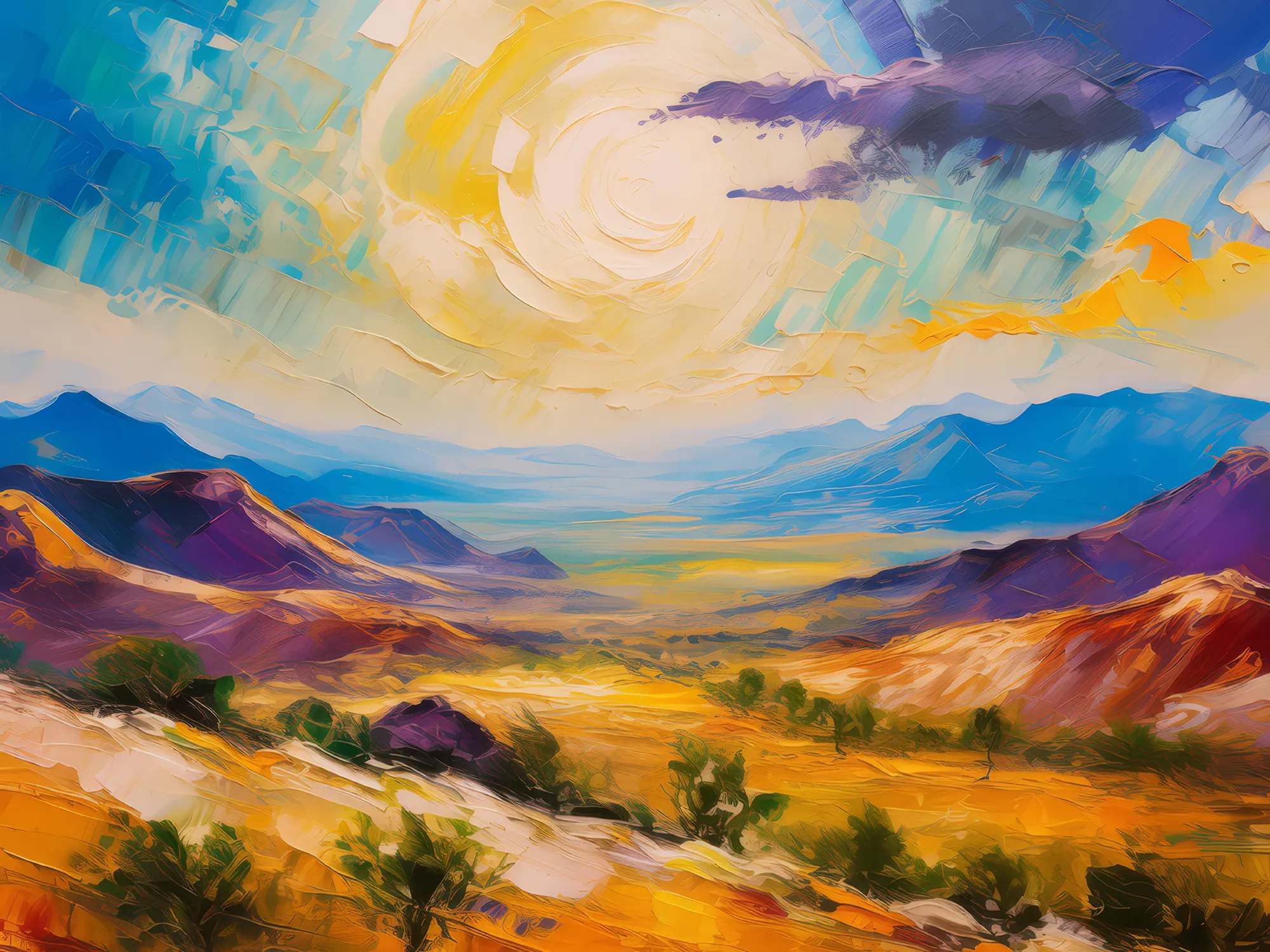Painting: Desert Mountain Mirage
