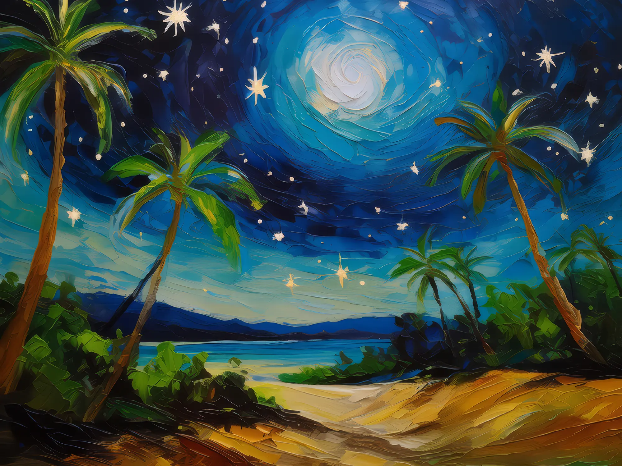 Painting: Desert Night