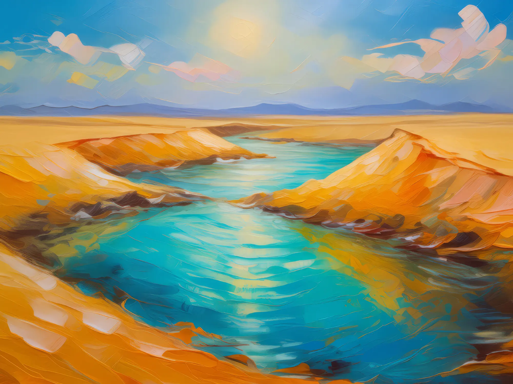 Painting: Desert Ocean Mirage