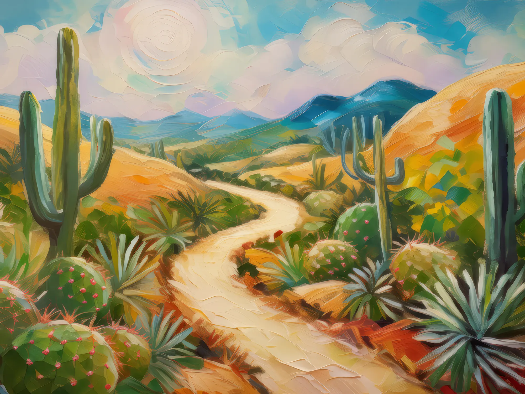 Painting: Desert Path