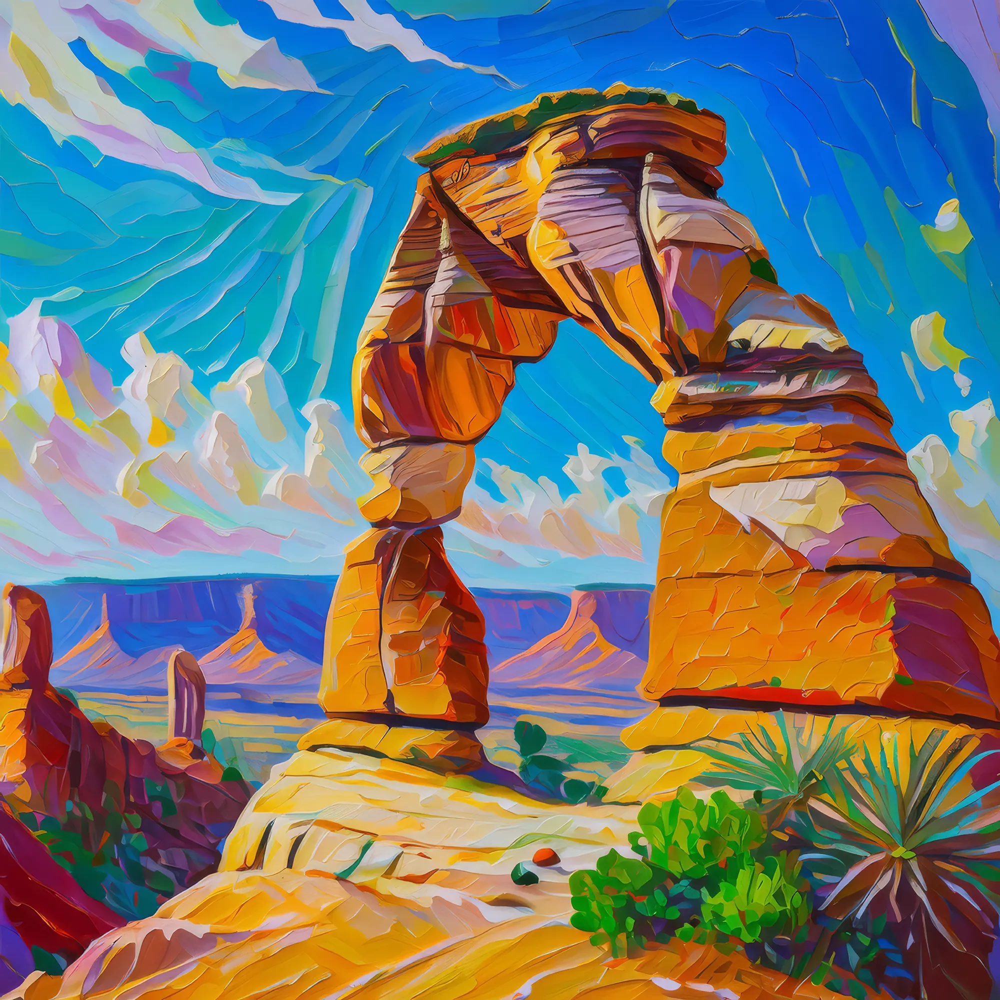Painting: Desert Rock Arch