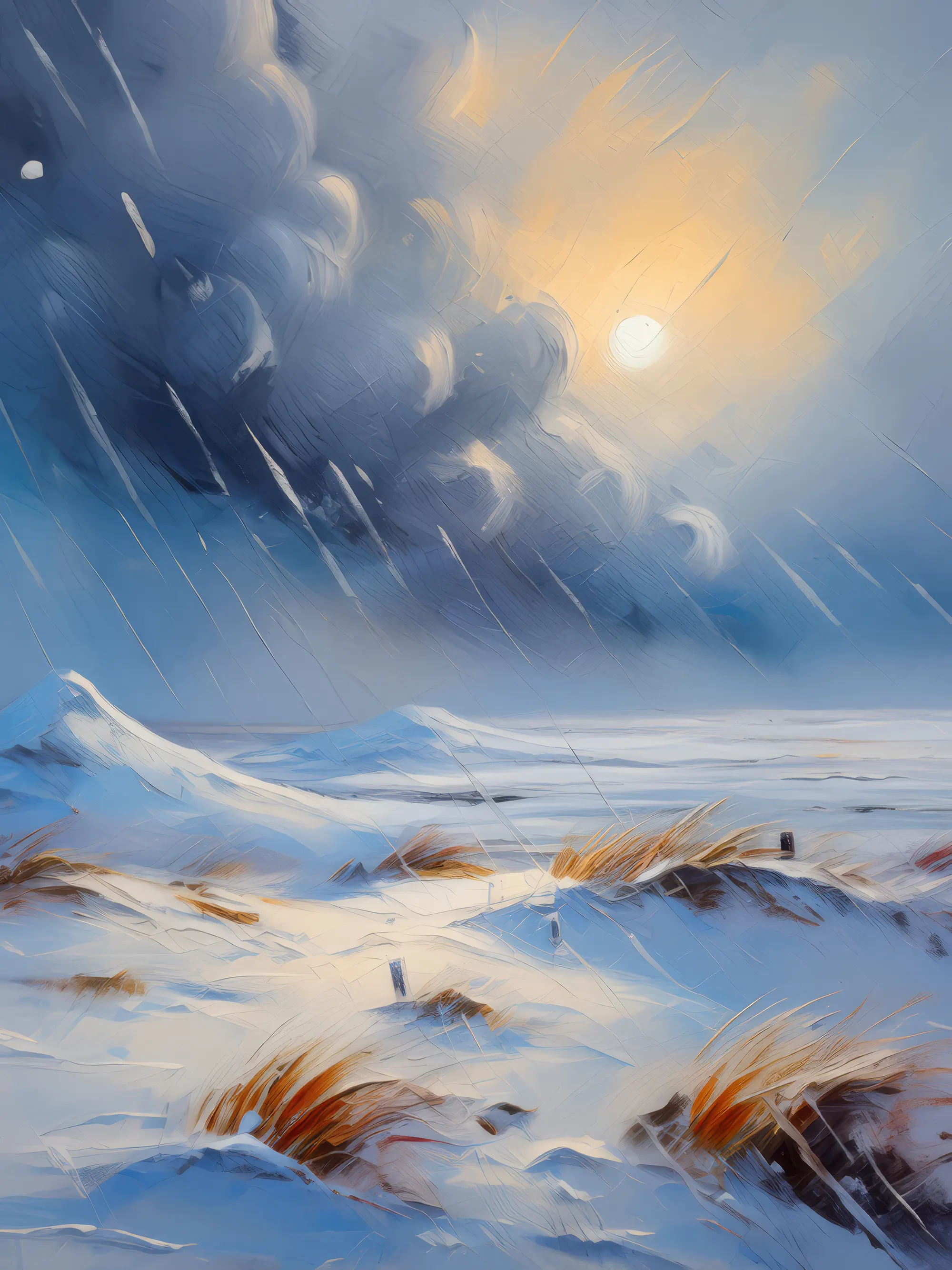 Painting: Desert Snowstorm