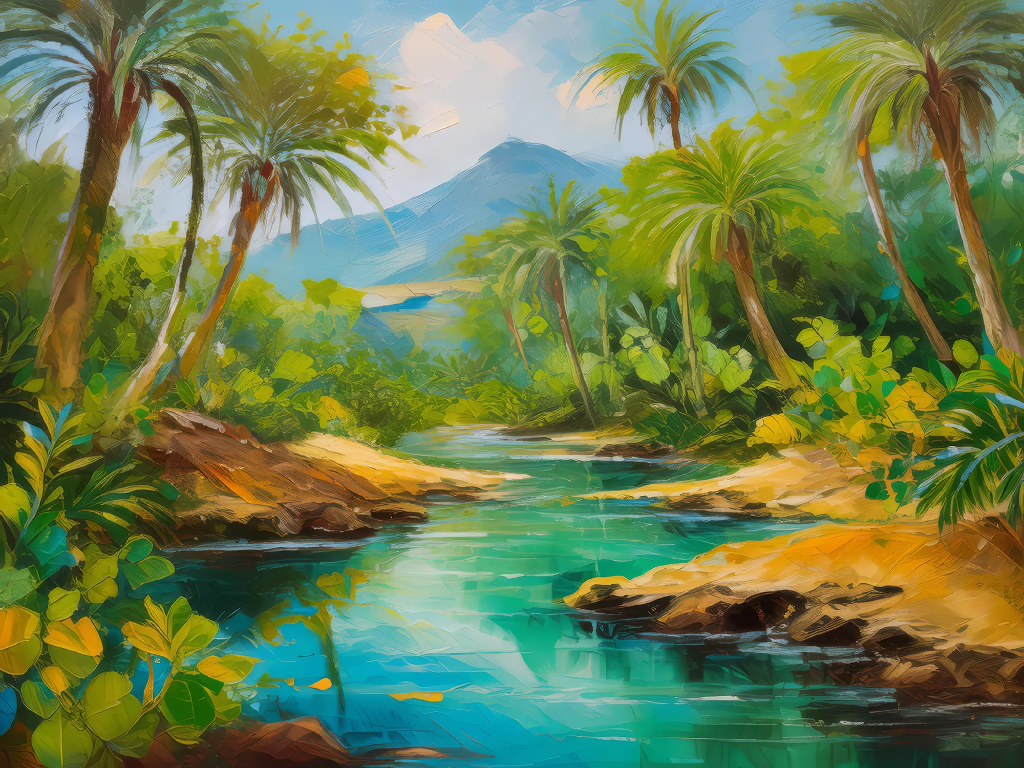 Painting: Desert Spring Oasis