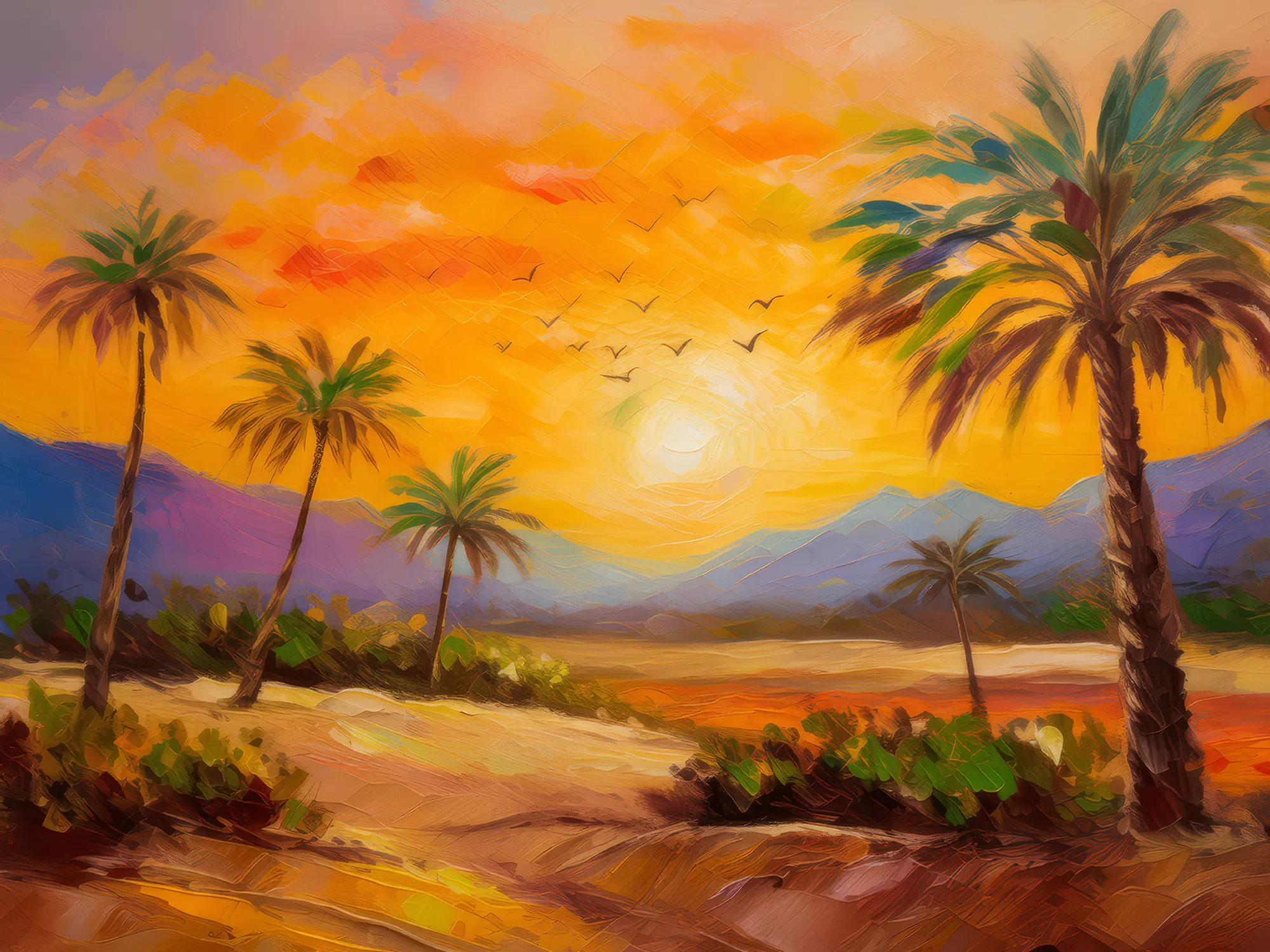 Painting: Desert Sunrise Beauty