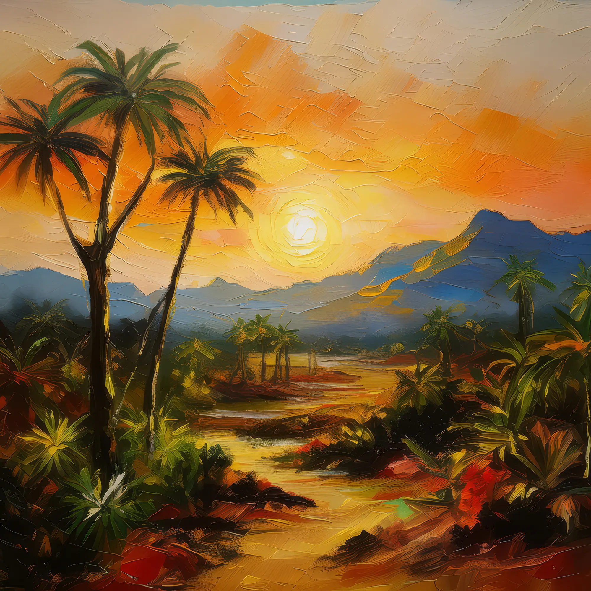 Painting: Desert Sunrise