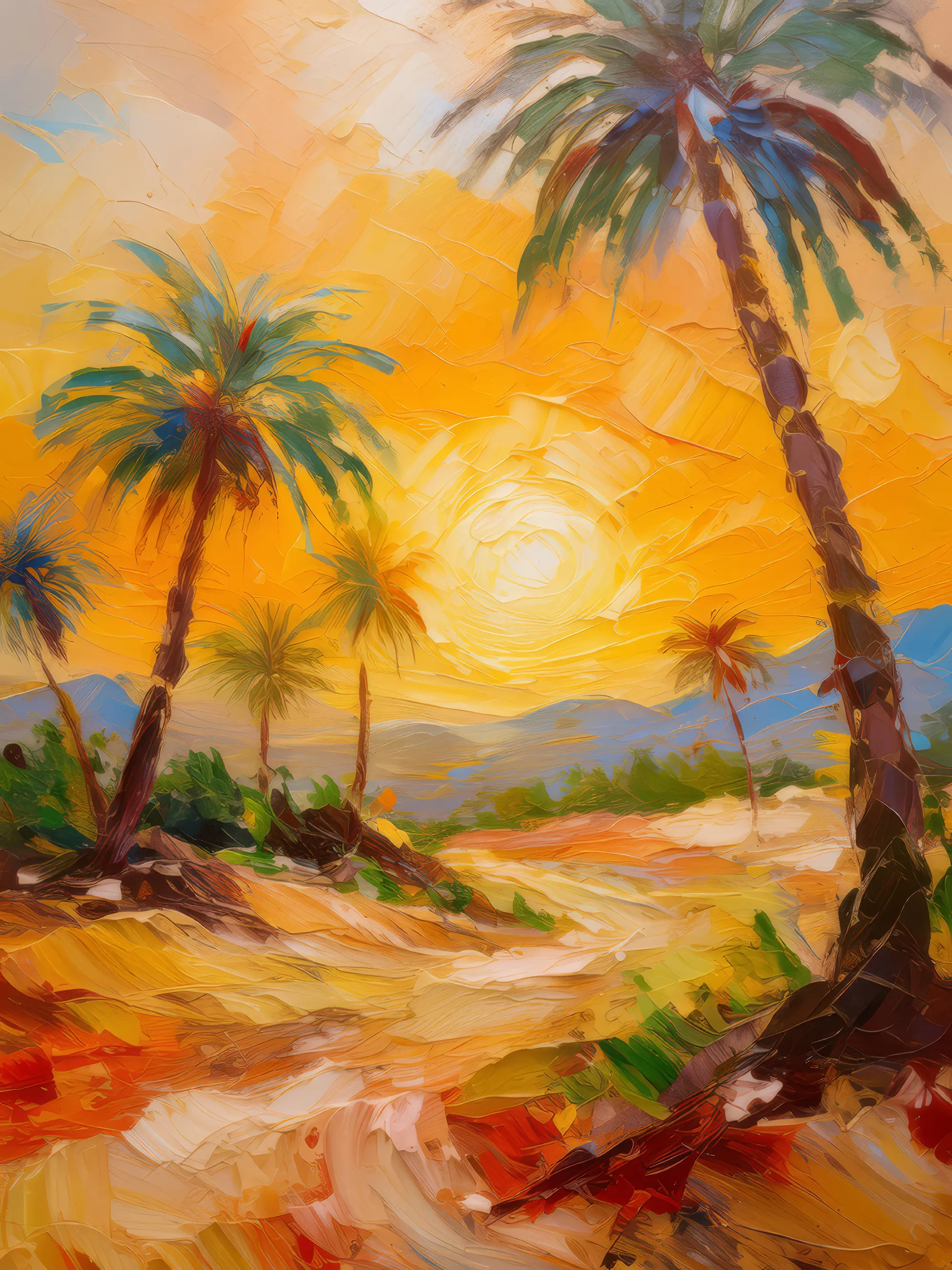 Painting: Desert Sunset Splendor