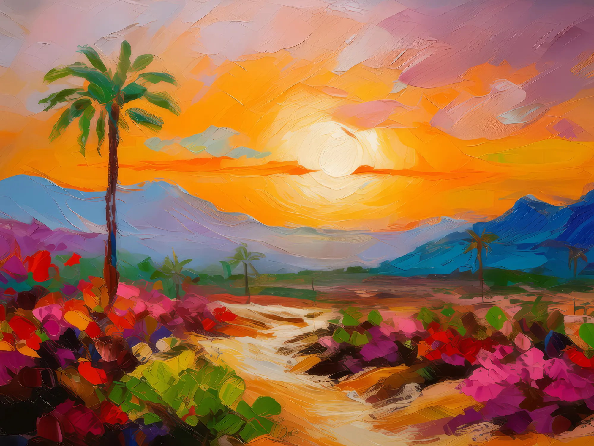 Painting: Desert Sunset