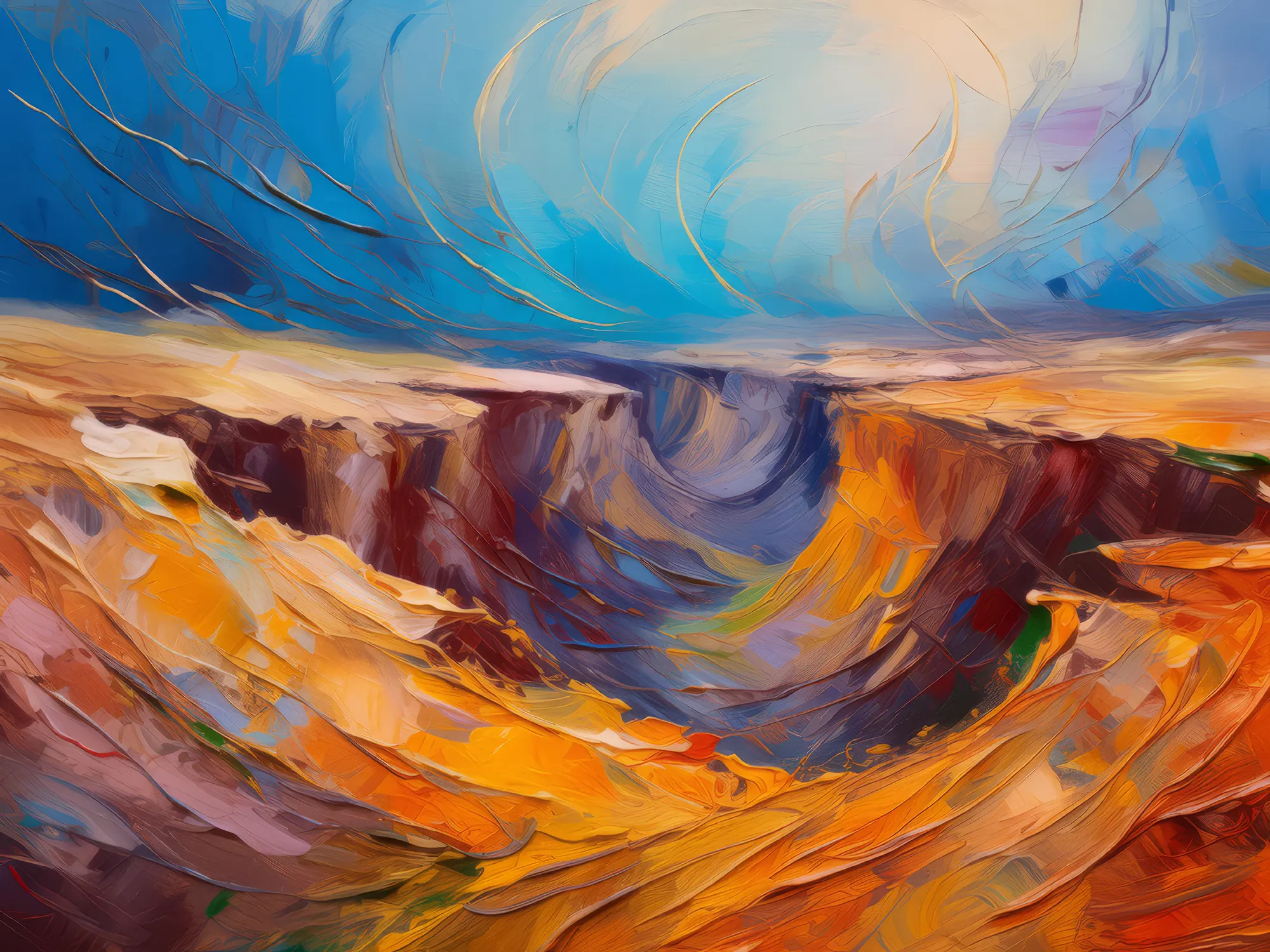 Painting: Desert Wind Chasm