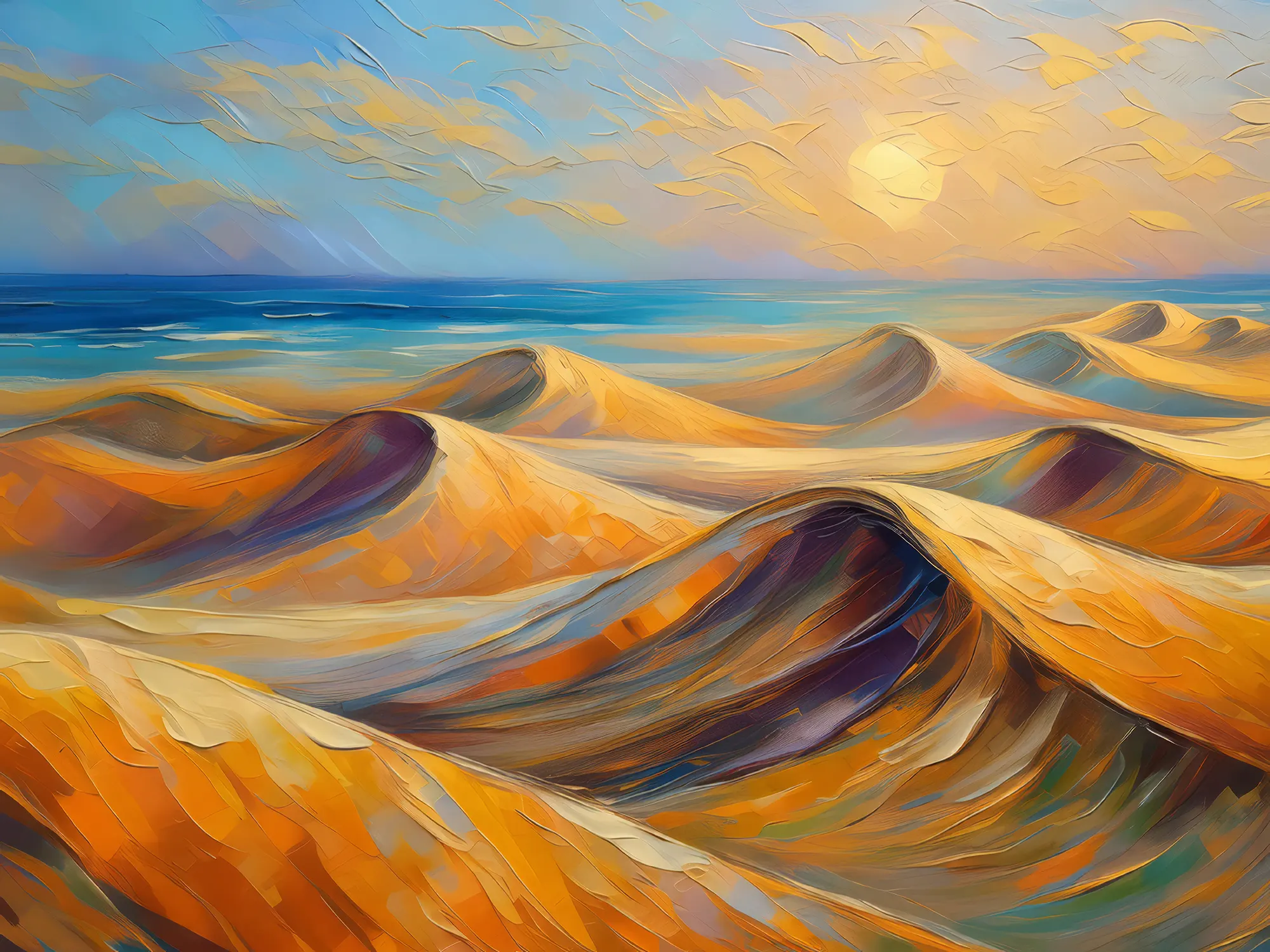 Painting: Desert Wind Patterns