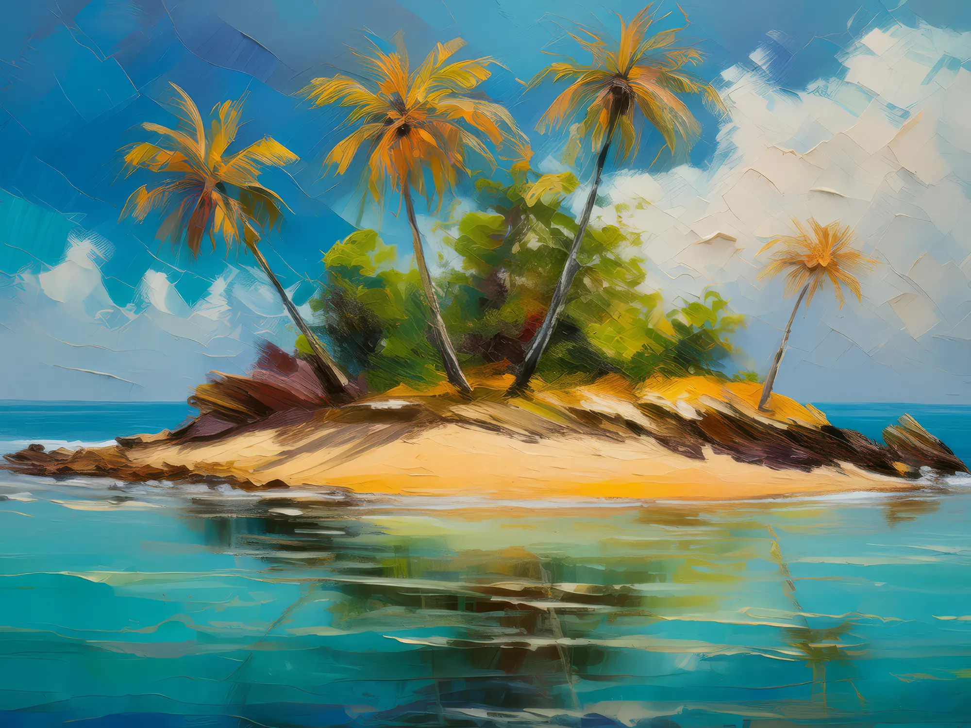 Painting: Deserted Island