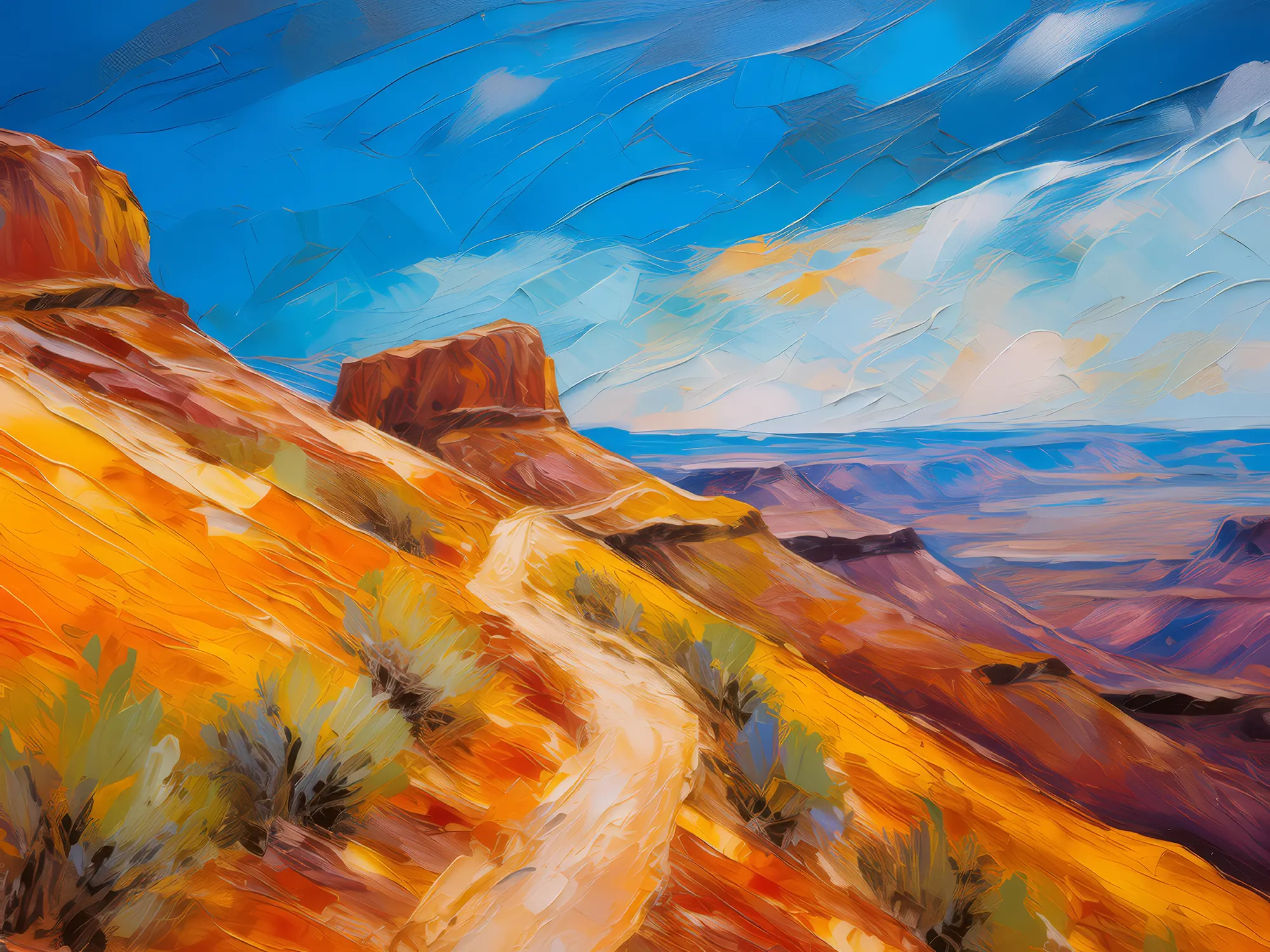 Painting: Deserted Mesa Trail