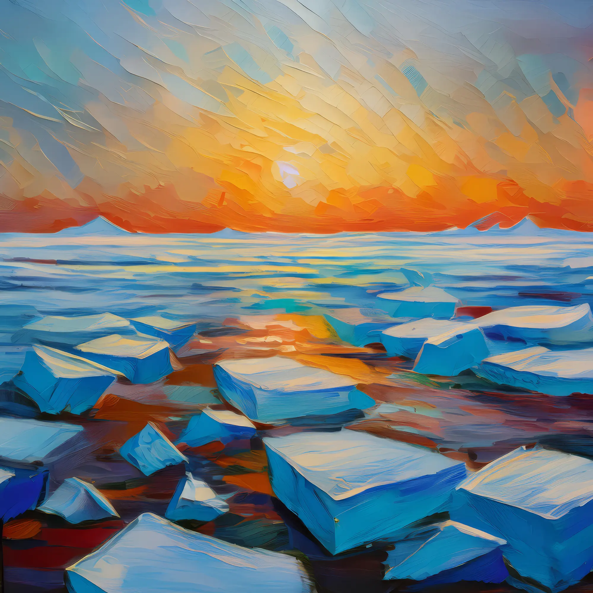 Painting: Desolate Ice Field