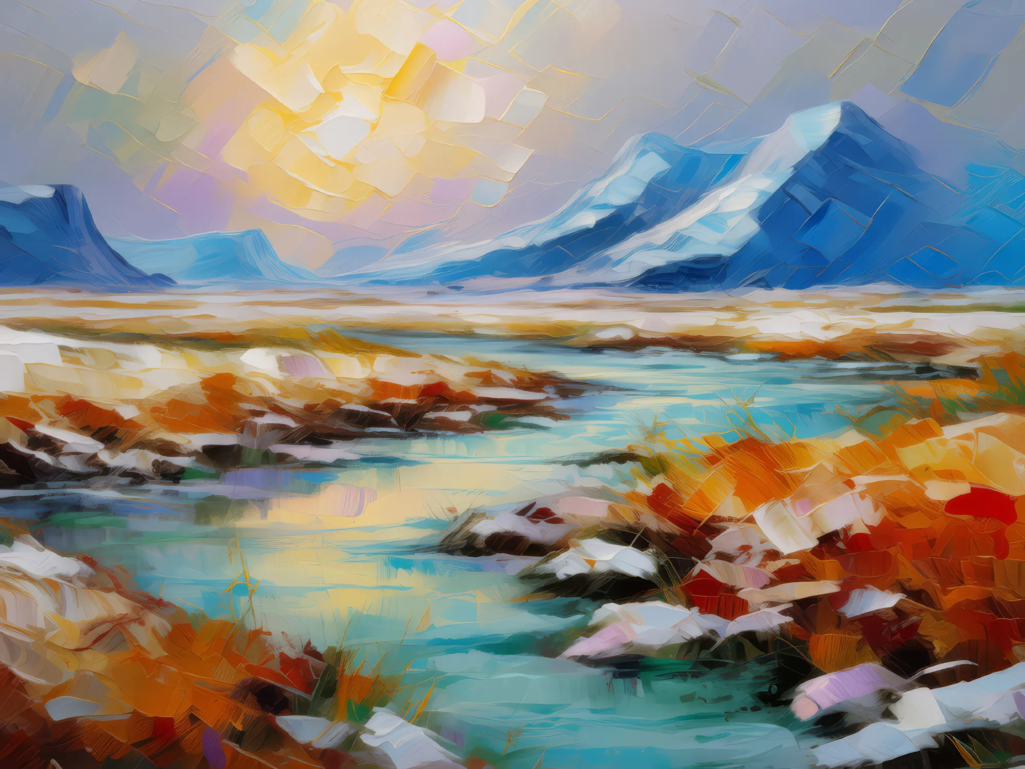 Painting: Desolate Ice Wasteland