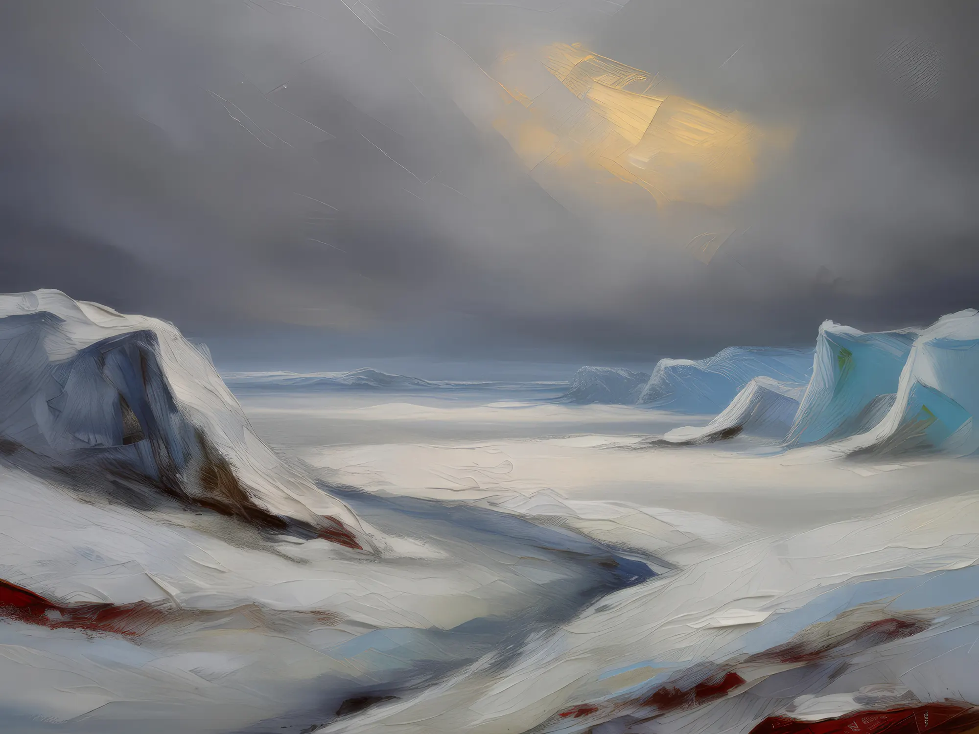Painting: Desolate Polar Wasteland