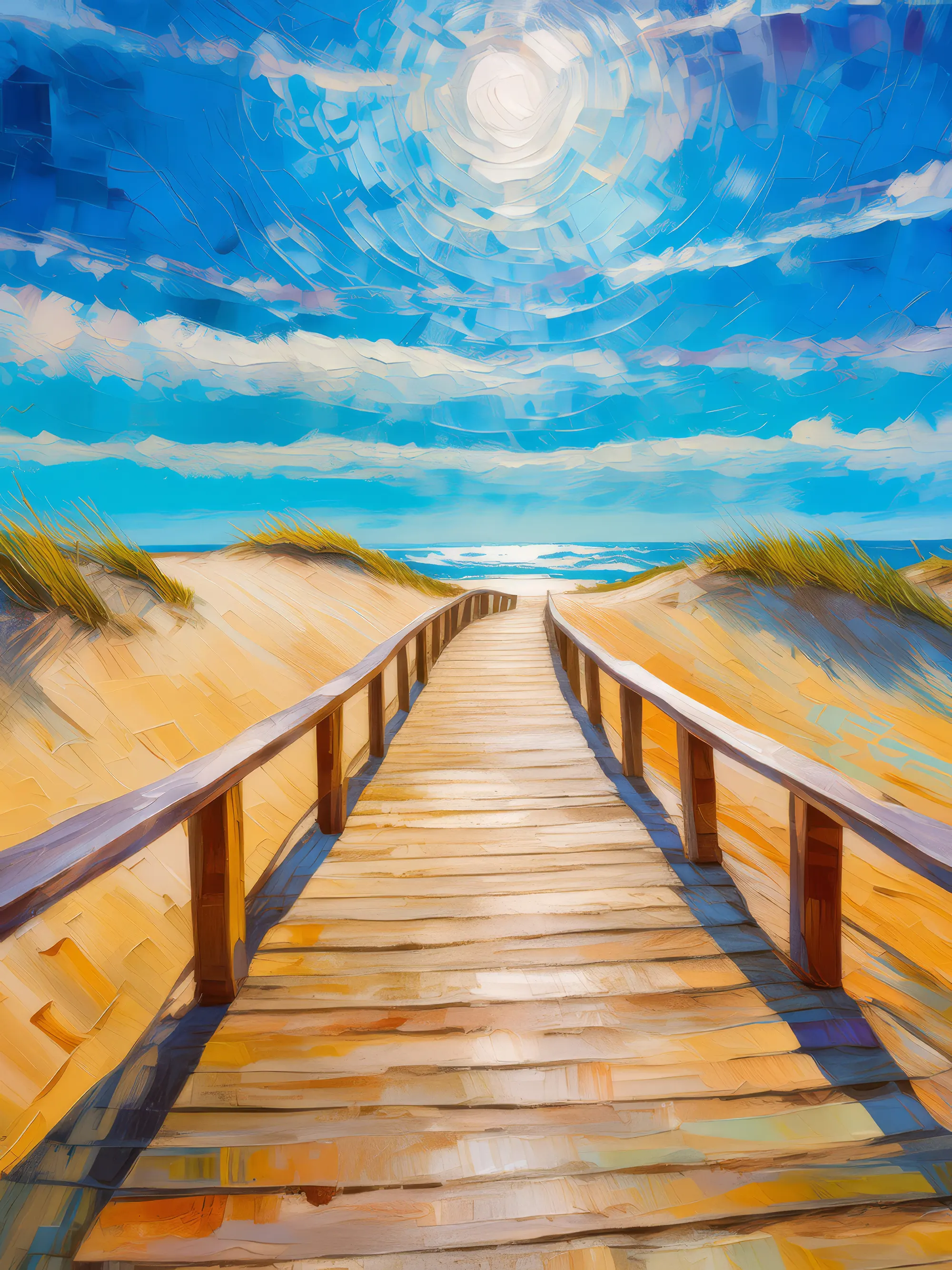 Painting: Dune Boardwalk