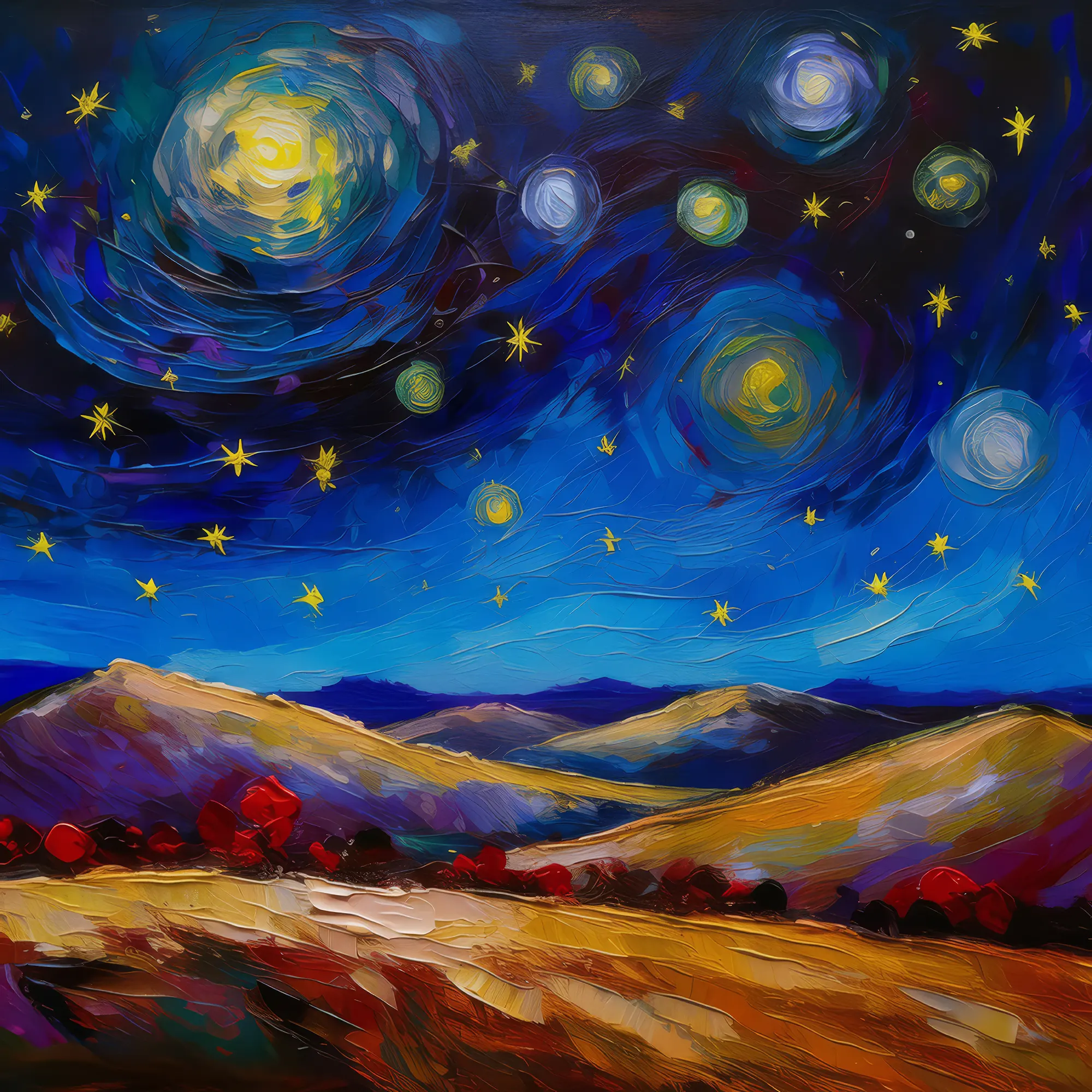 Painting: Dune Night Sky