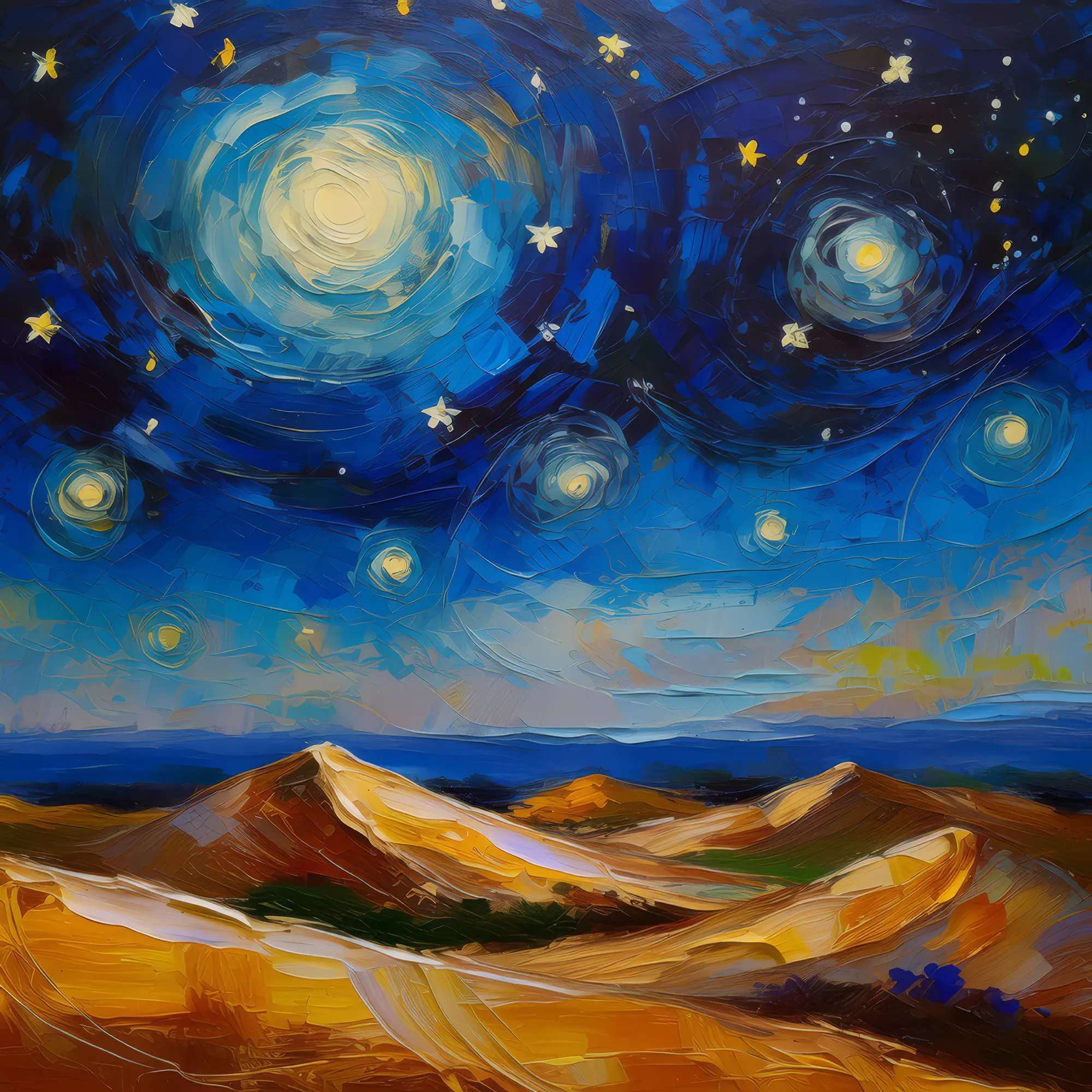 Painting: Dune Starry Night