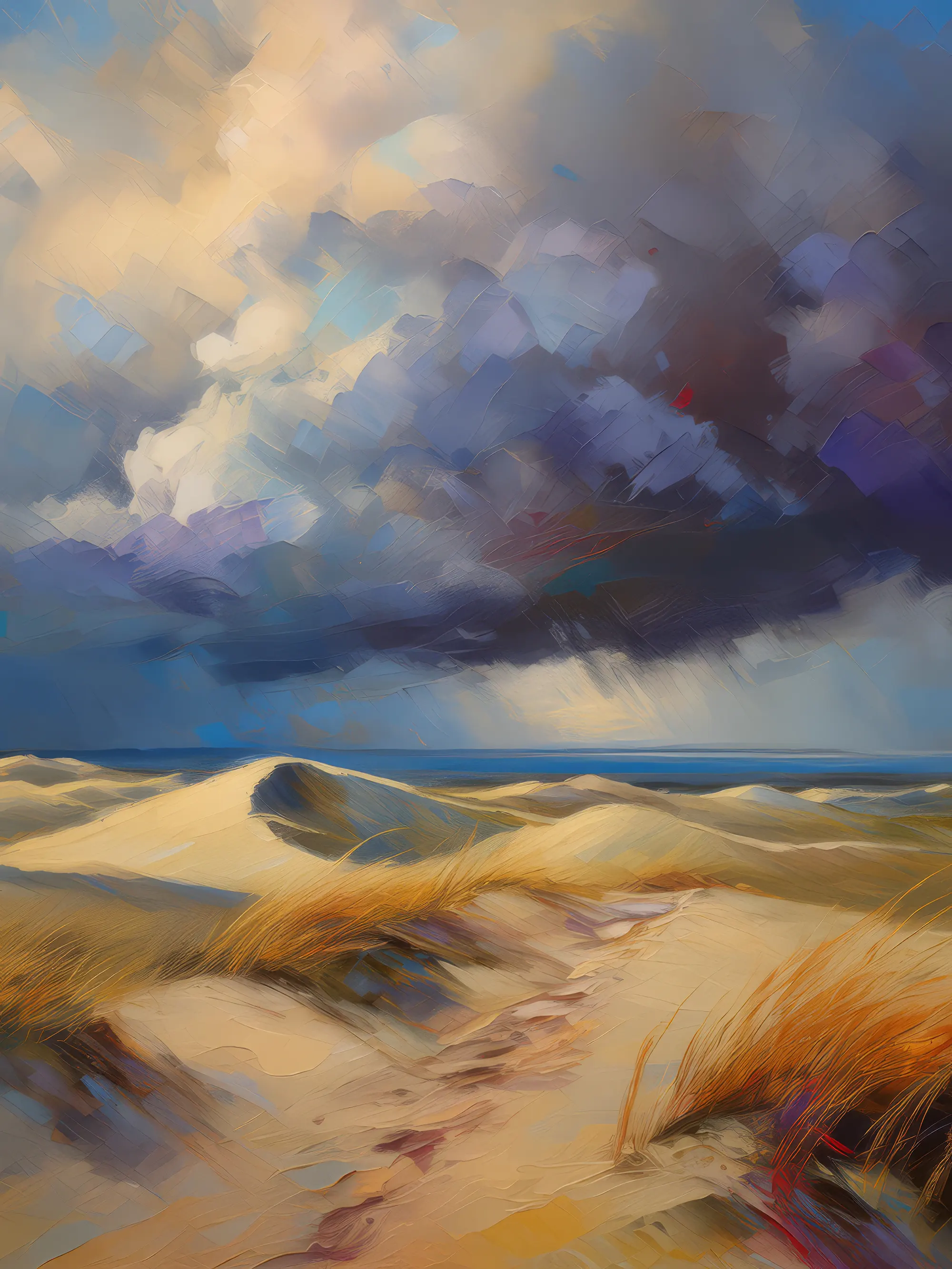 Painting: Dune Storm Approaching