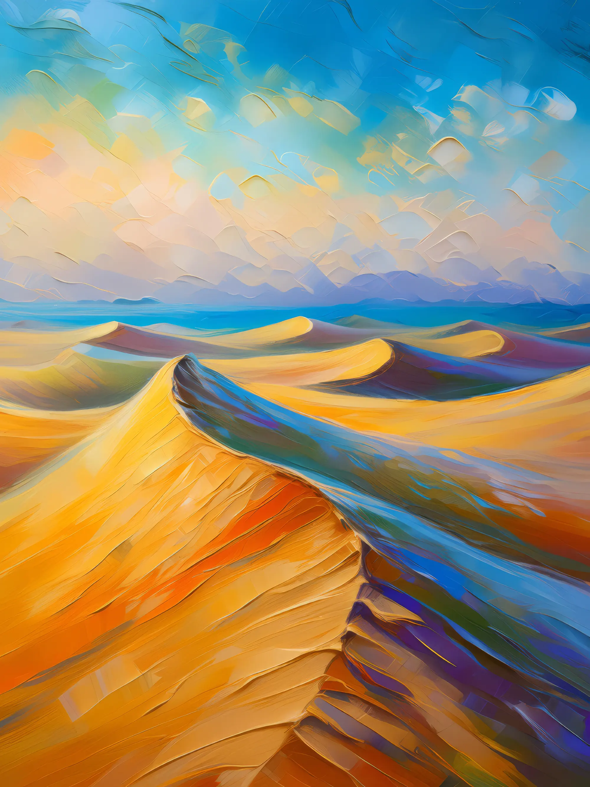 Painting: Dune Wind Ripples