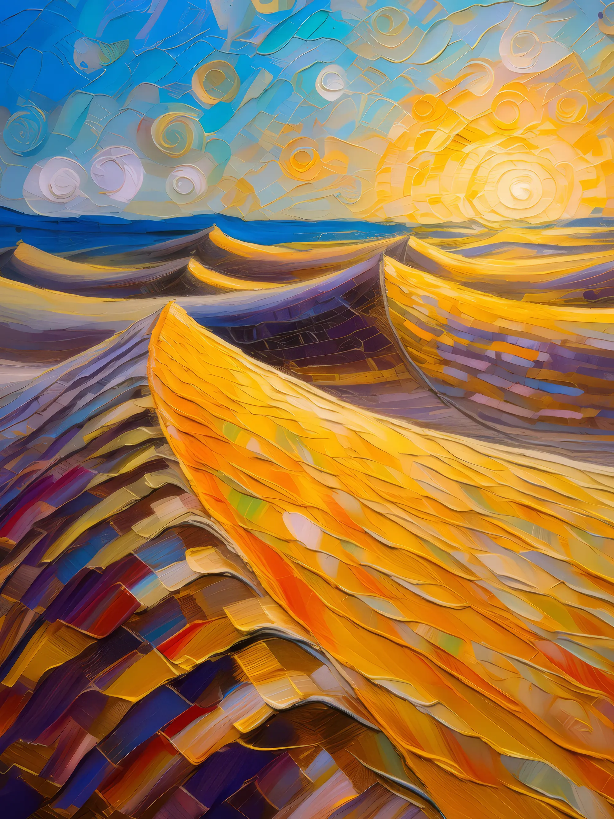 Painting: Dune Windswept Patterns