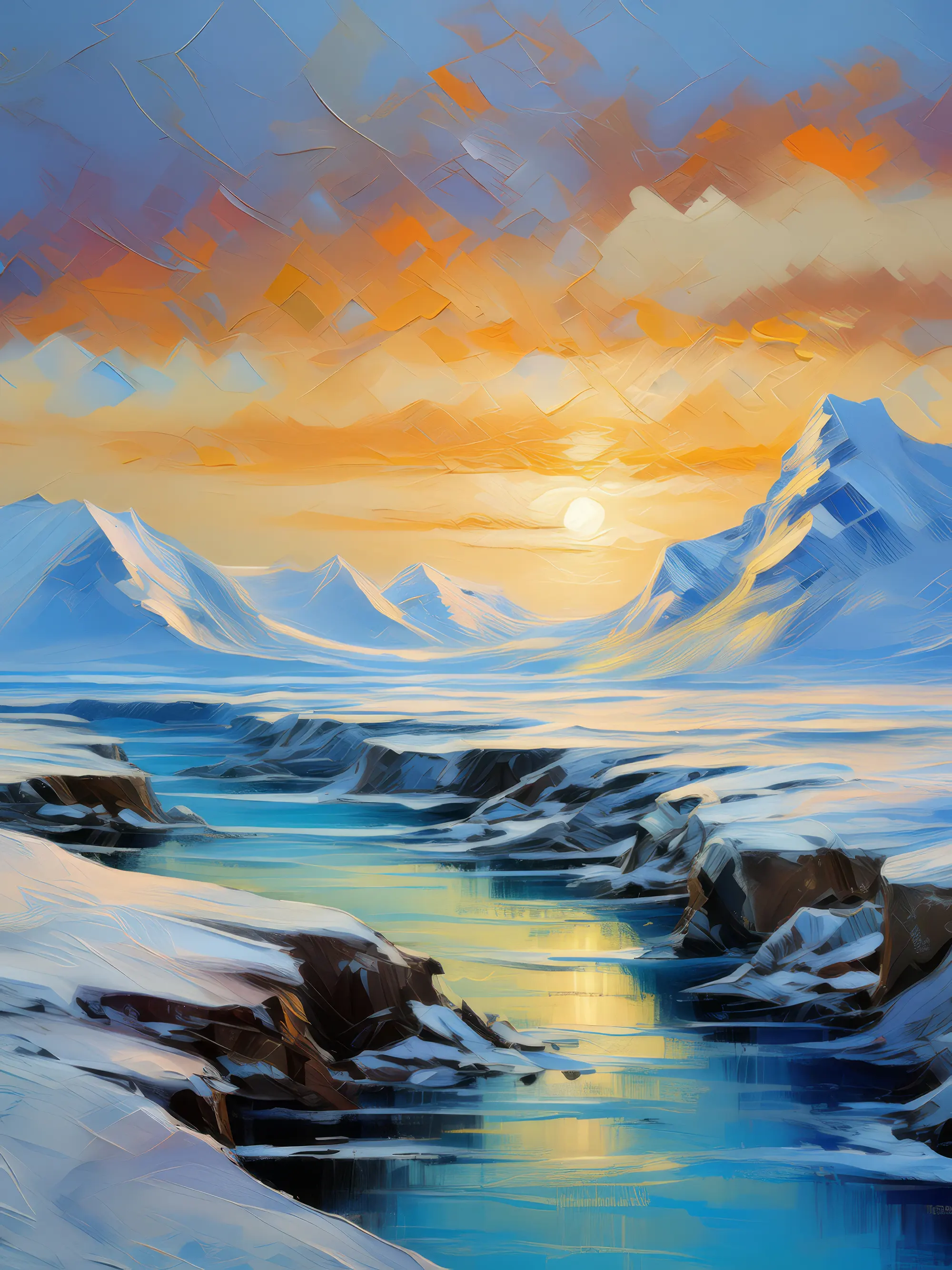 Painting: Echoes of Arctic Silence
