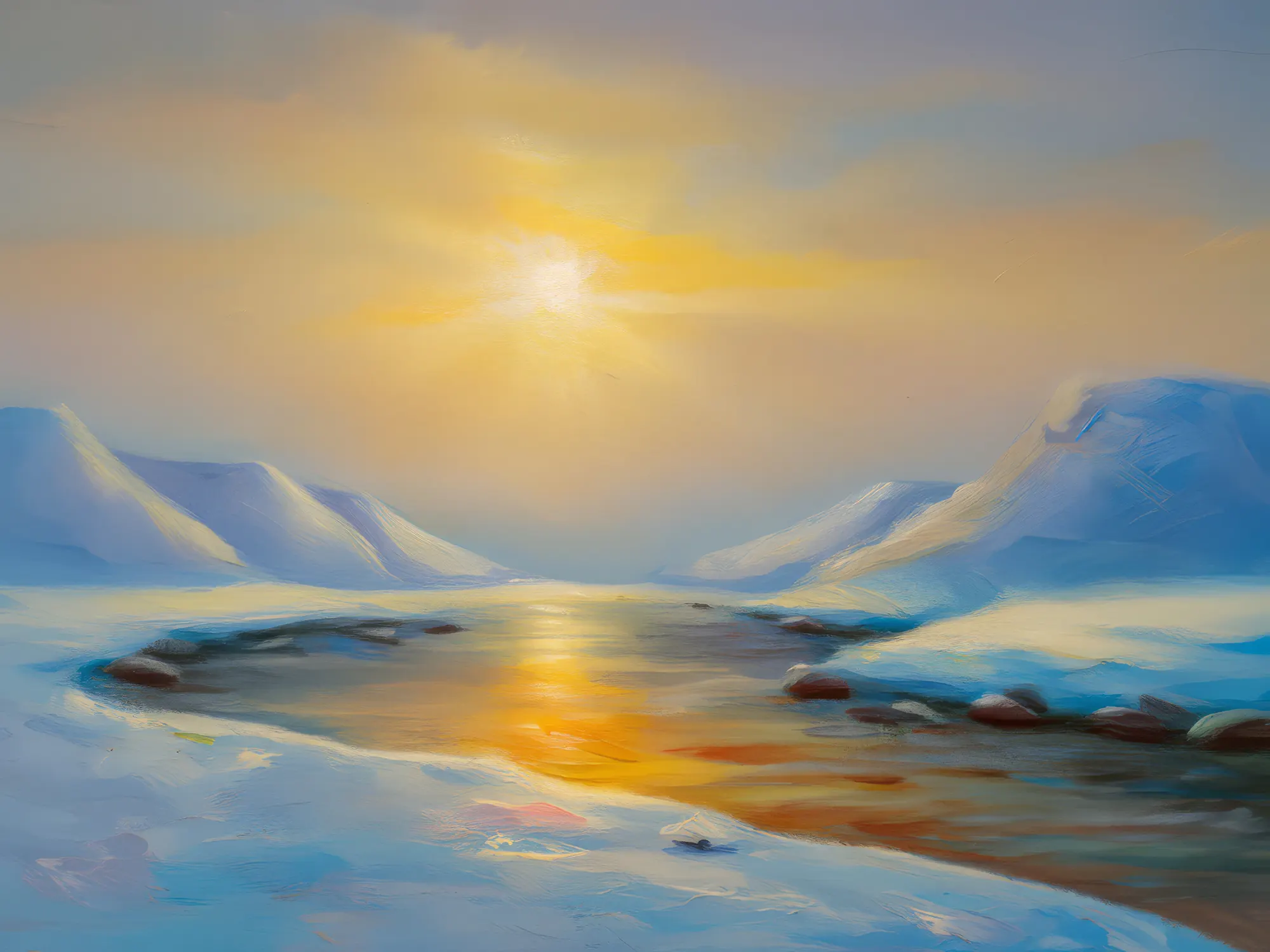 Painting: Echoes of Tundra Silence