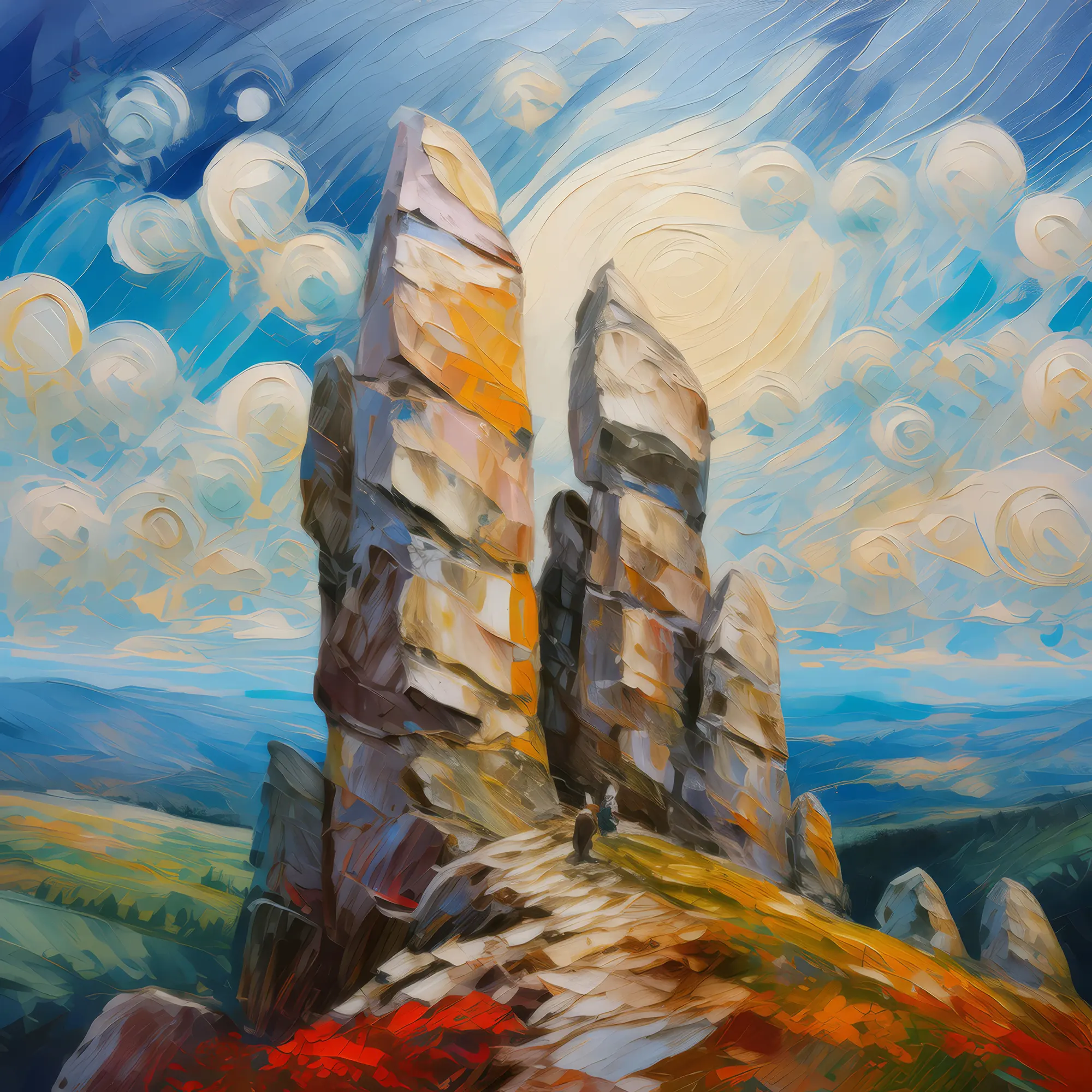 Painting: Enchanted Crag Guardians