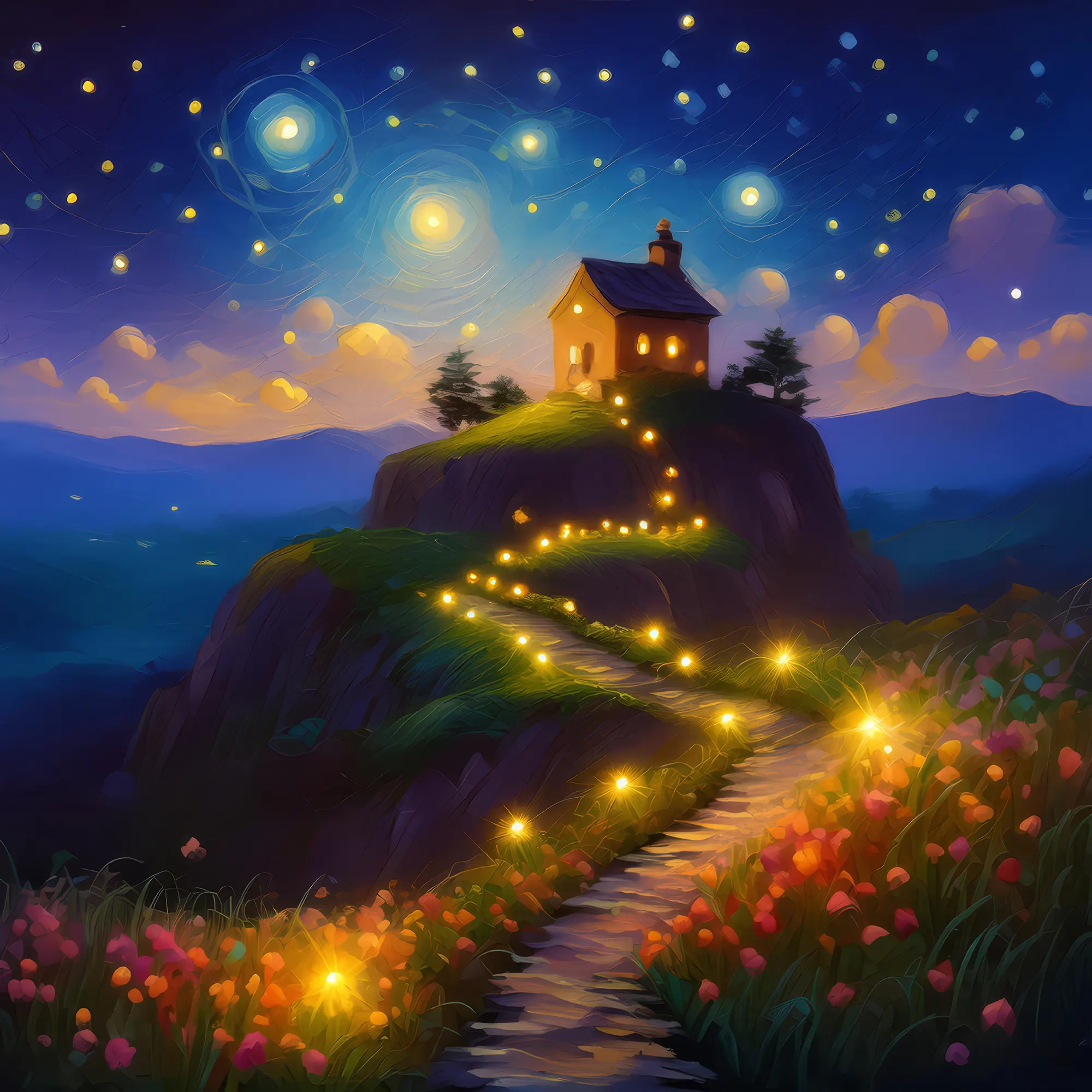 Painting: Enchanted Knoll Fairy Glow