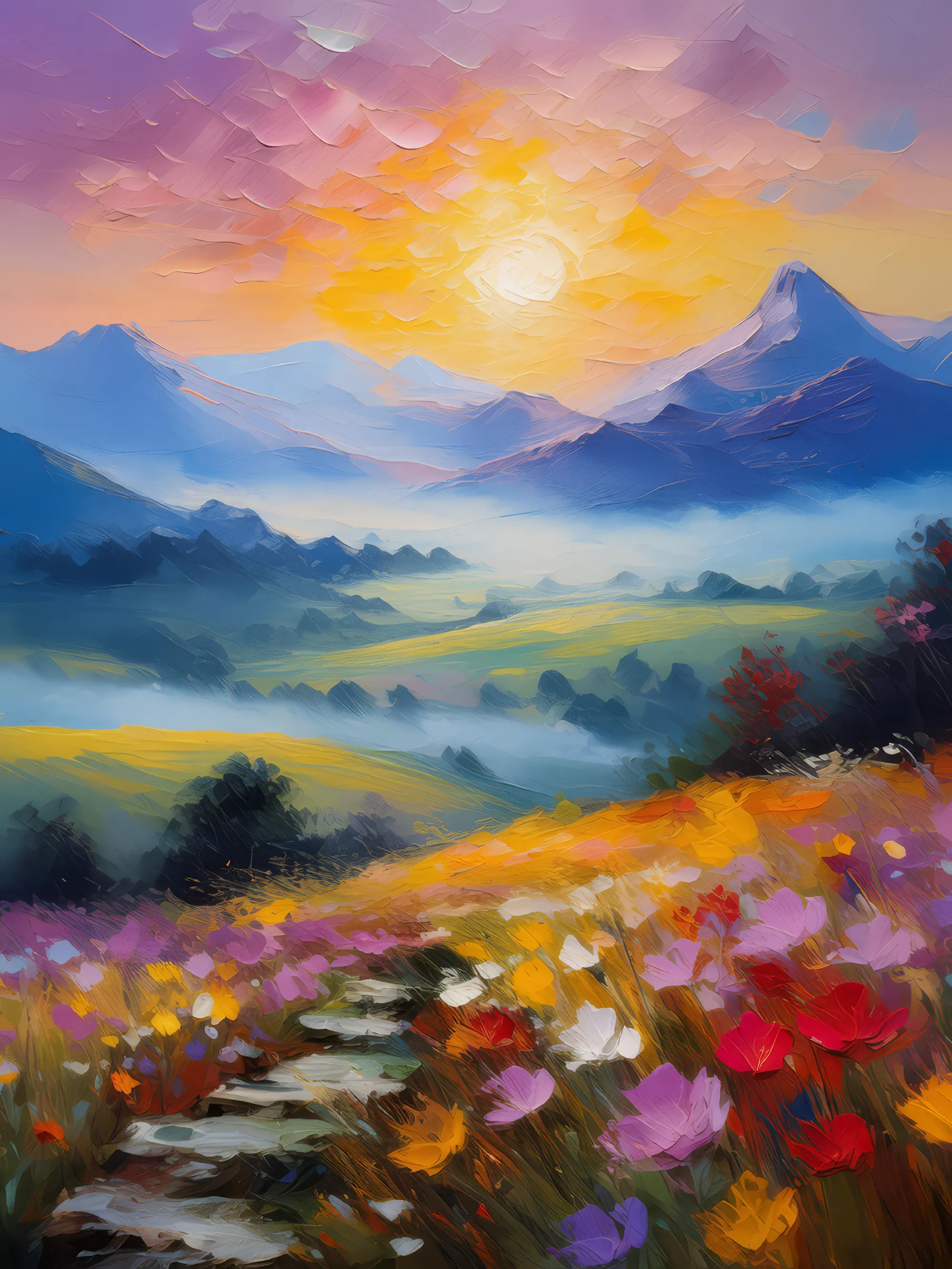 Painting: Enchanting Plateau Mist