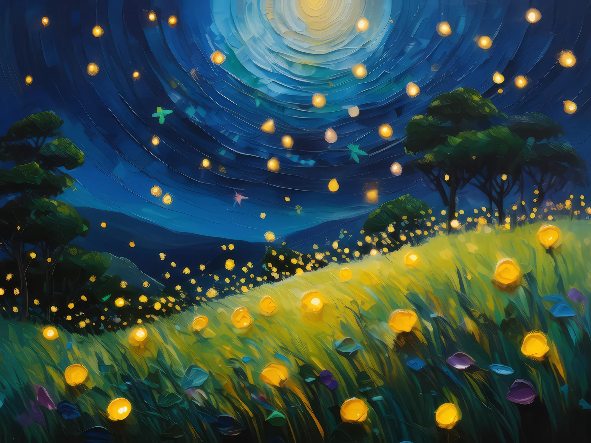 Painting: Firefly Knoll Enchantment