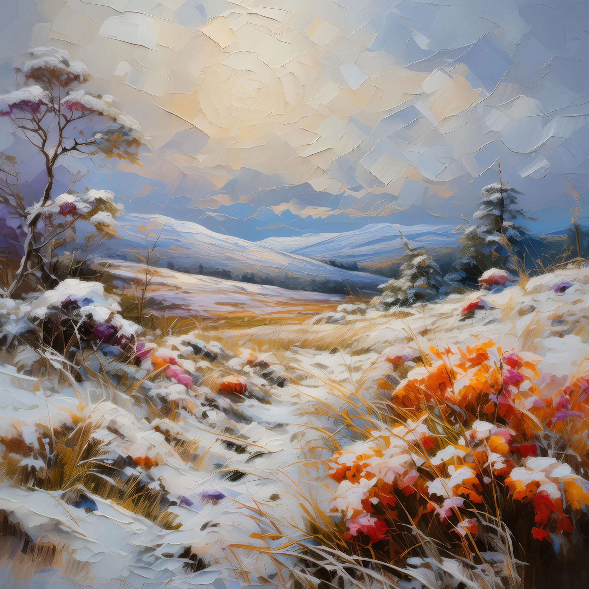 Painting: First Snow on the Moor