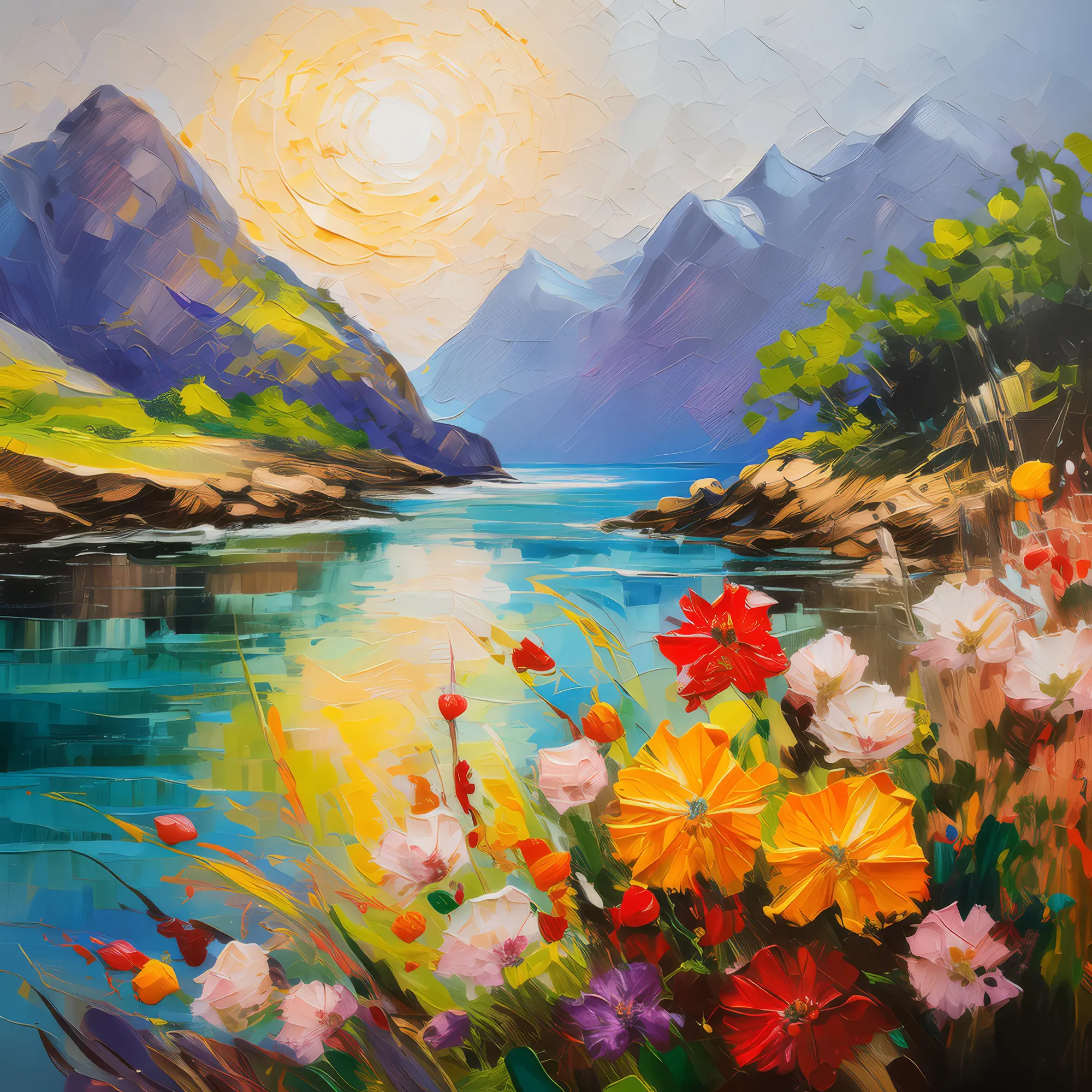 Painting: Fjord in Full Bloom