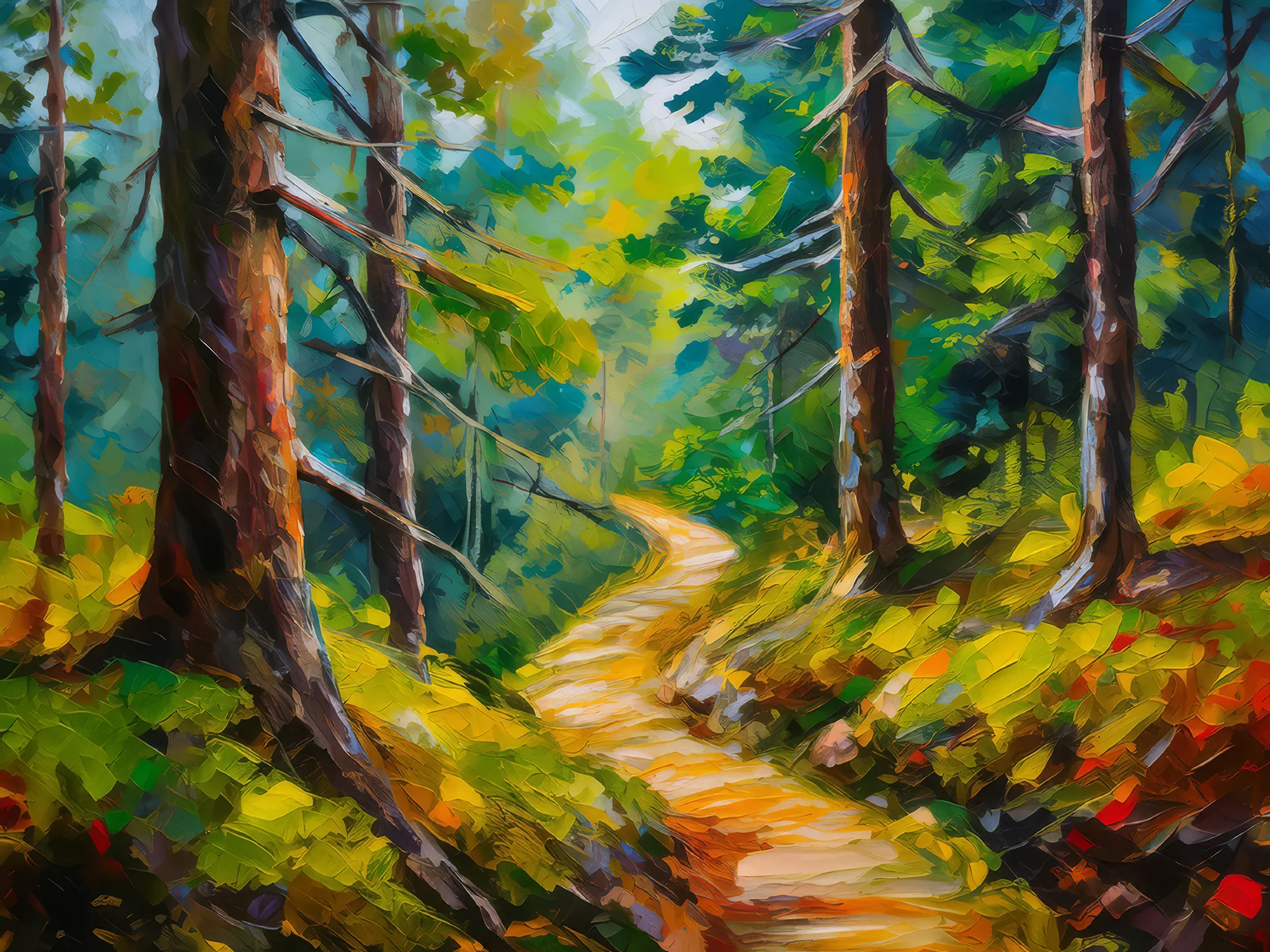 Painting: Forest Adventure Trail