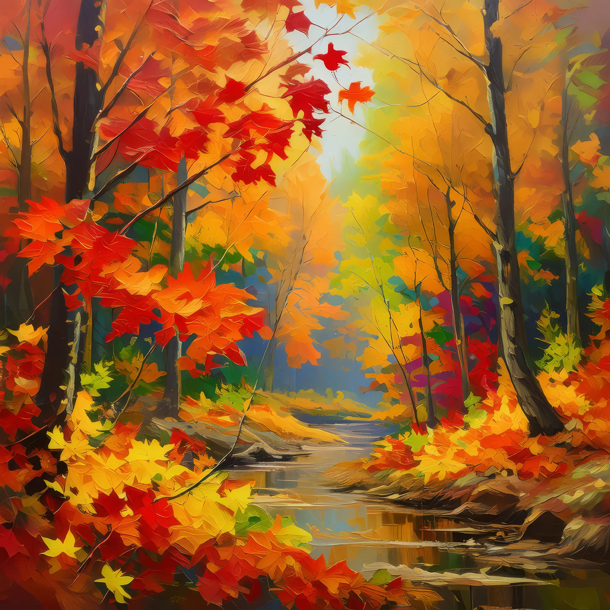 Painting: Forest Autumn Colors