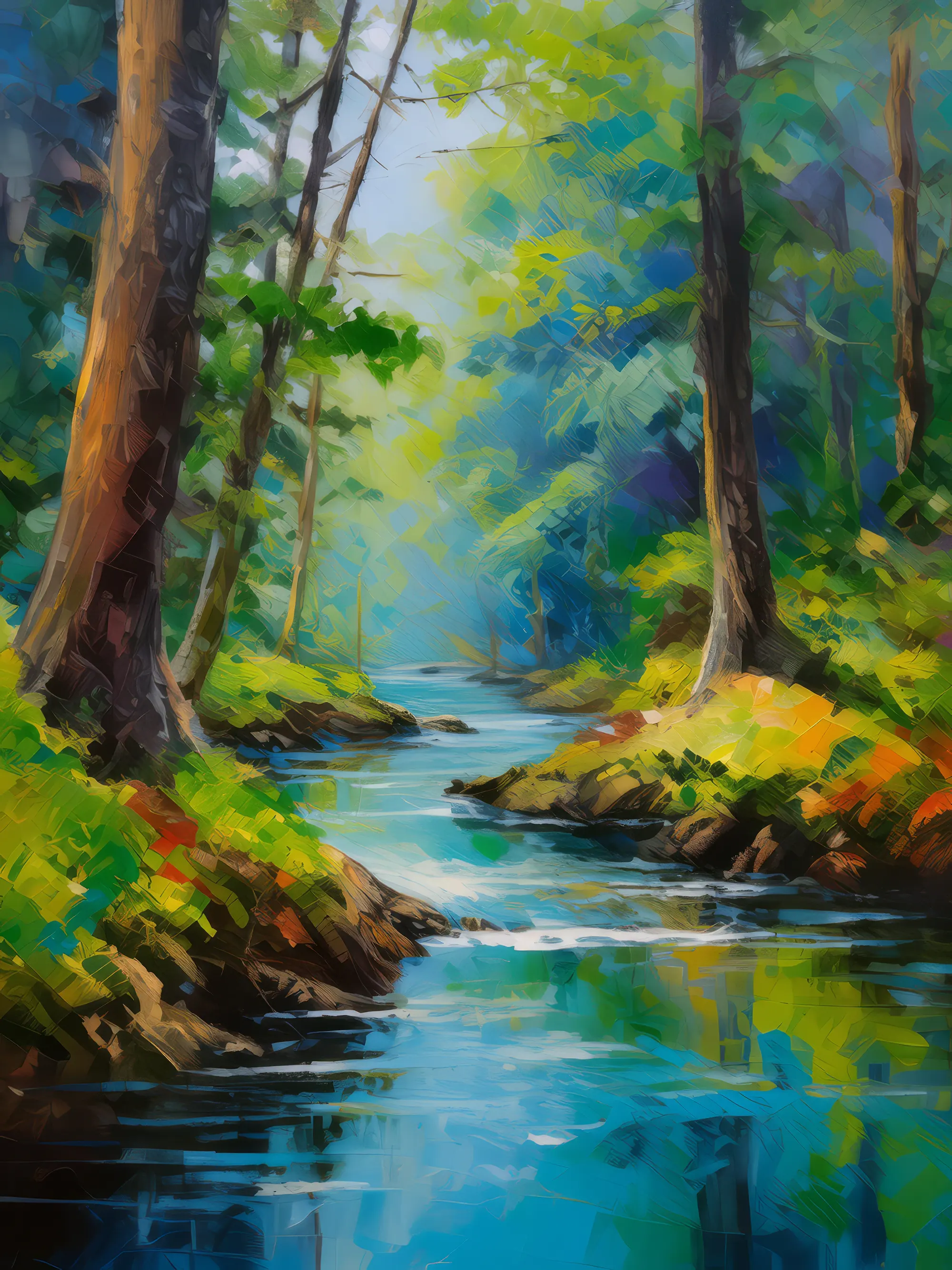 Painting: Forest Brook Serenade