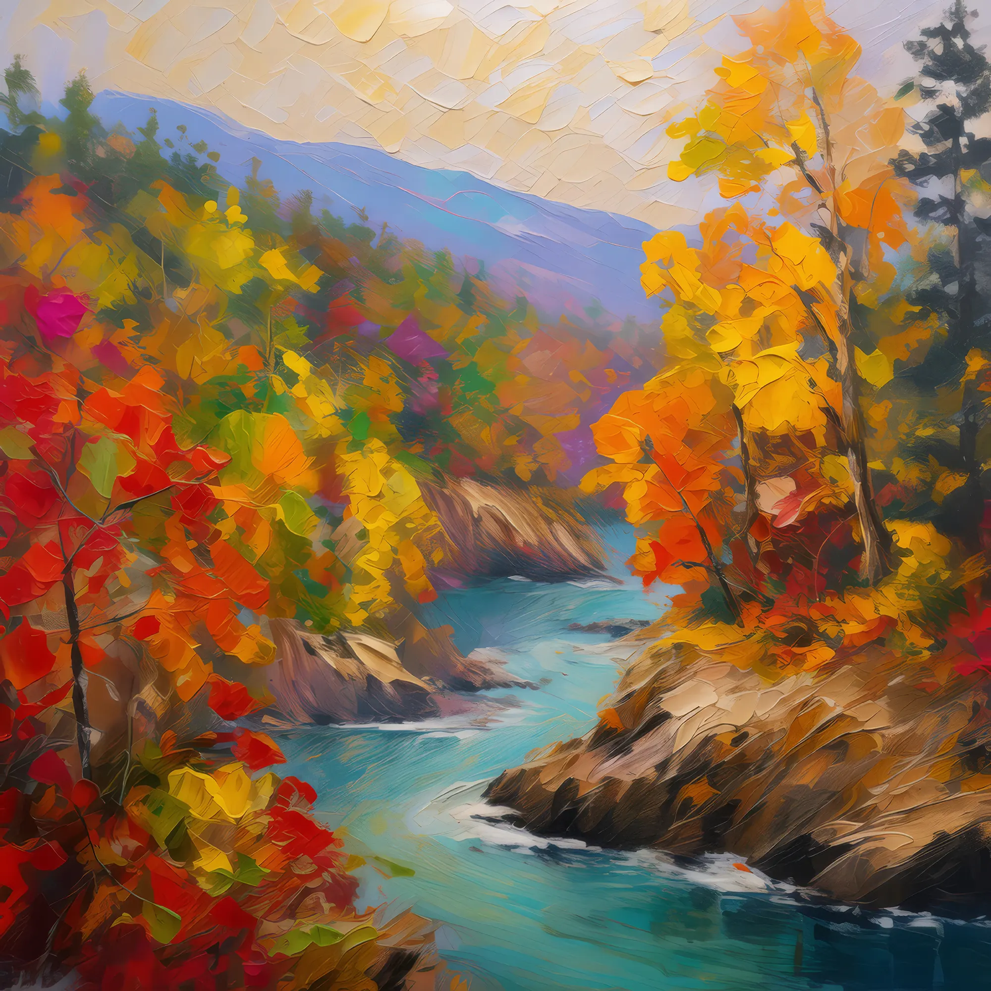 Painting: Forest River Bluff