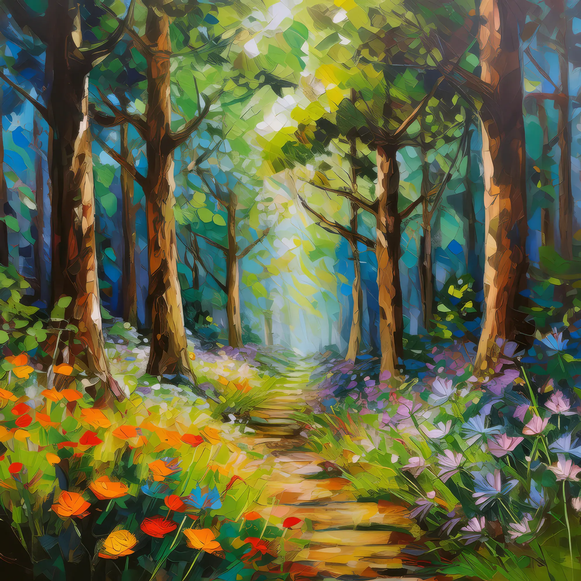 Painting: Forest Secret Pathway