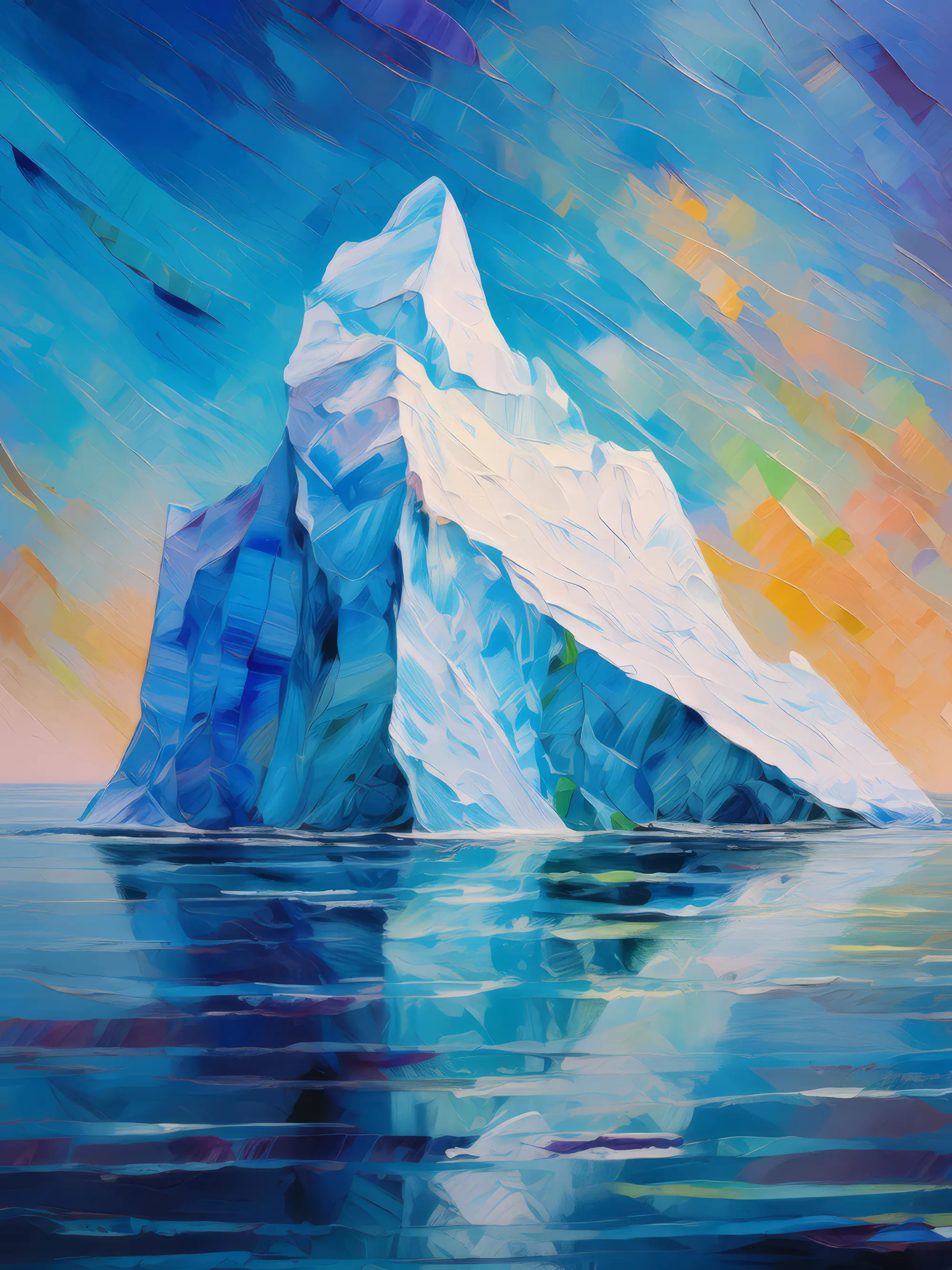 Painting: Frigid Polar Iceberg