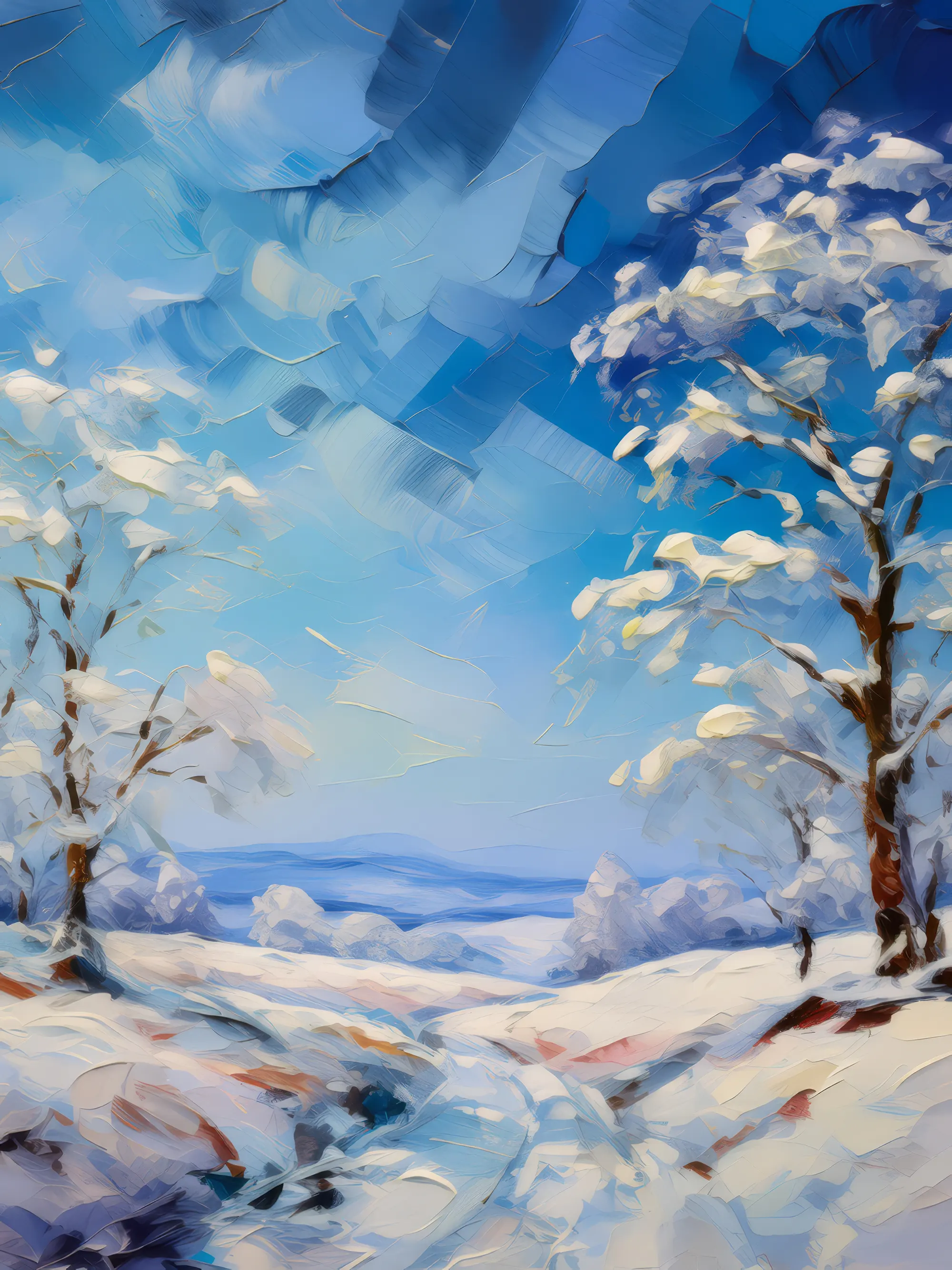 Painting: Frigid Winter Landscape