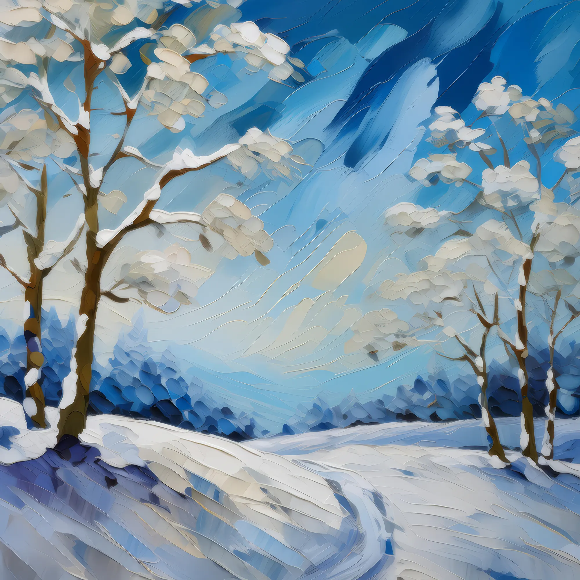 Painting: Frigid Winter Wonderland