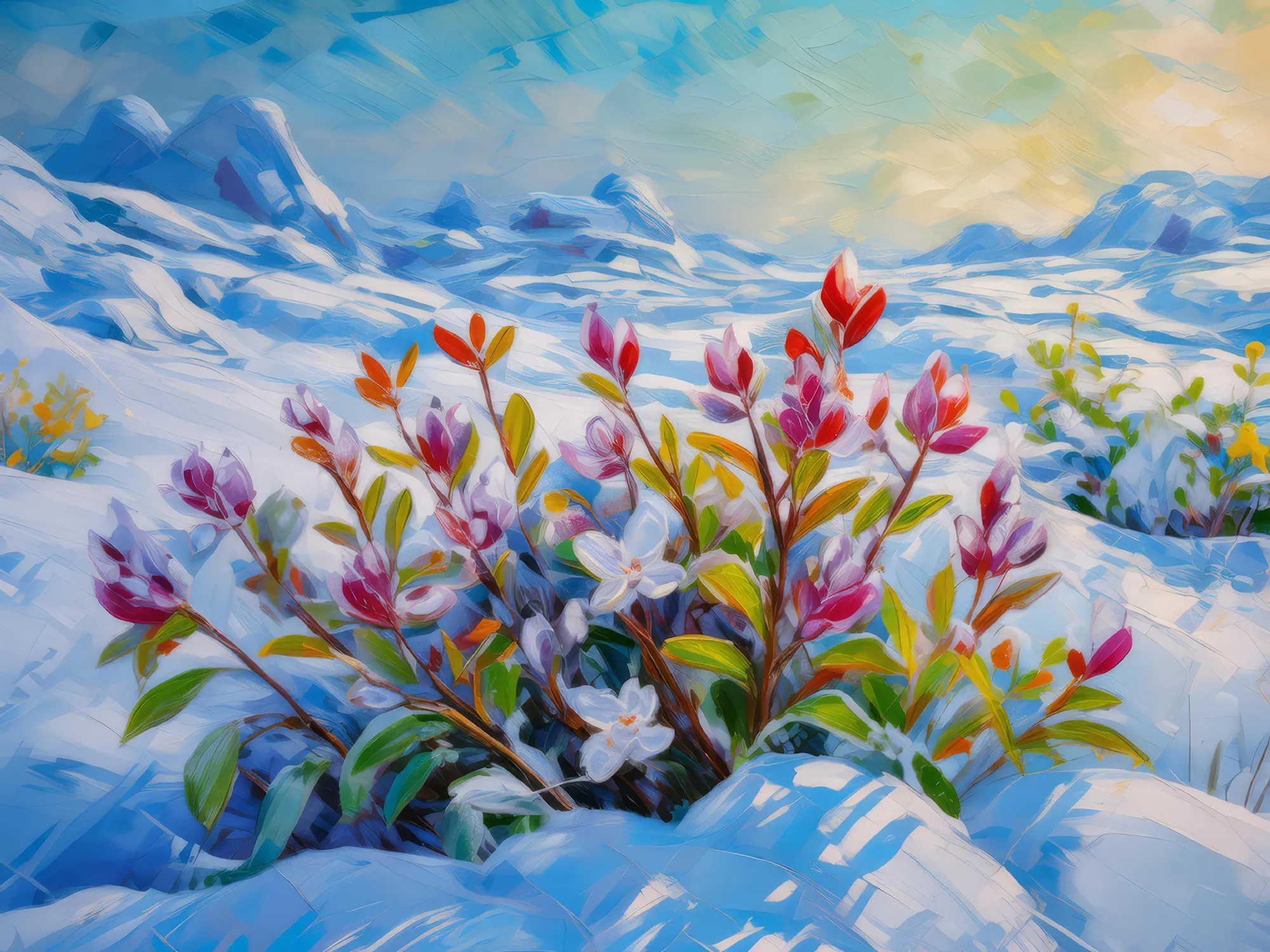 Painting: Frostbitten Tundra Flora