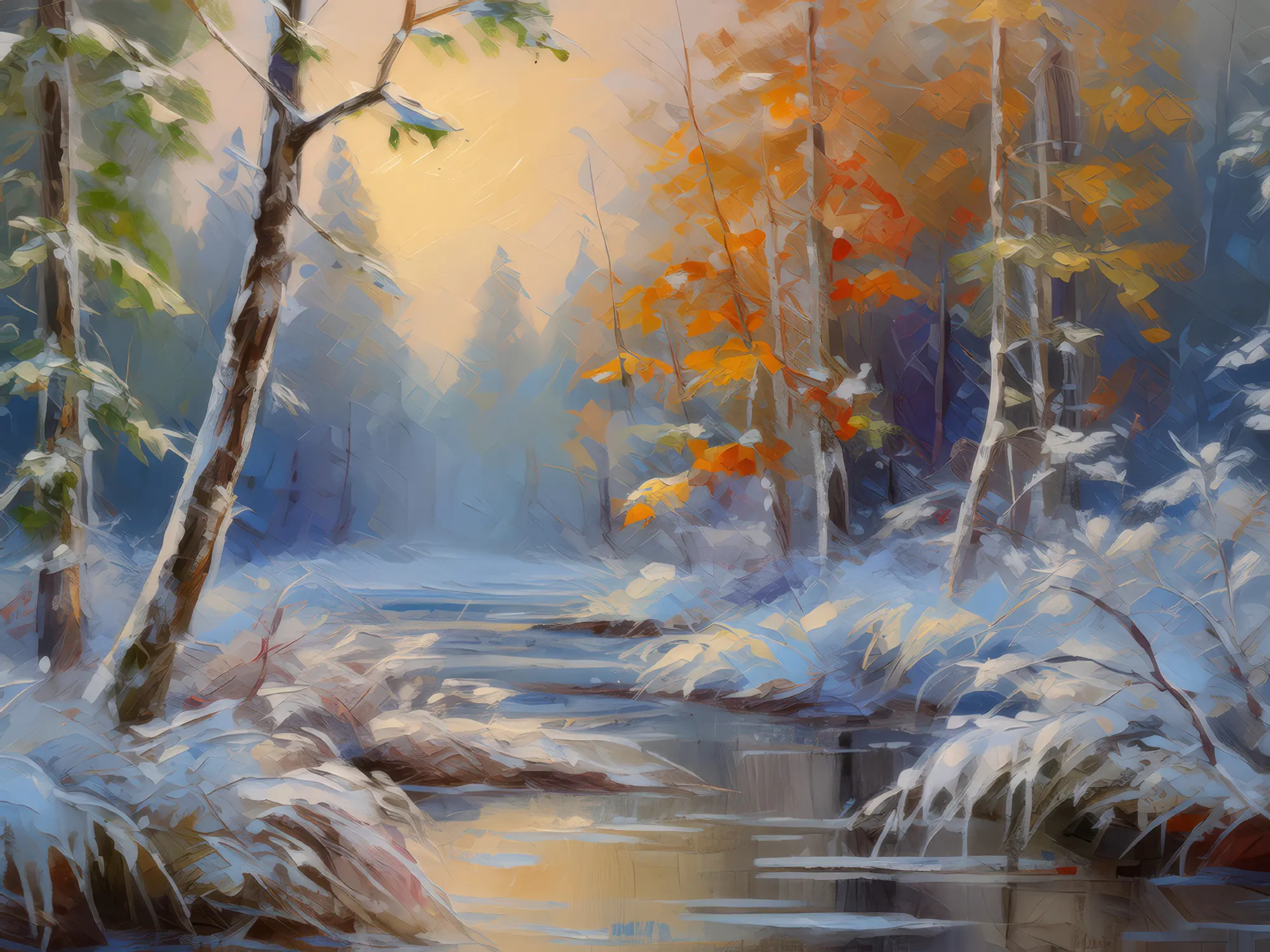 Painting: Frosty Mornings in the Jungle