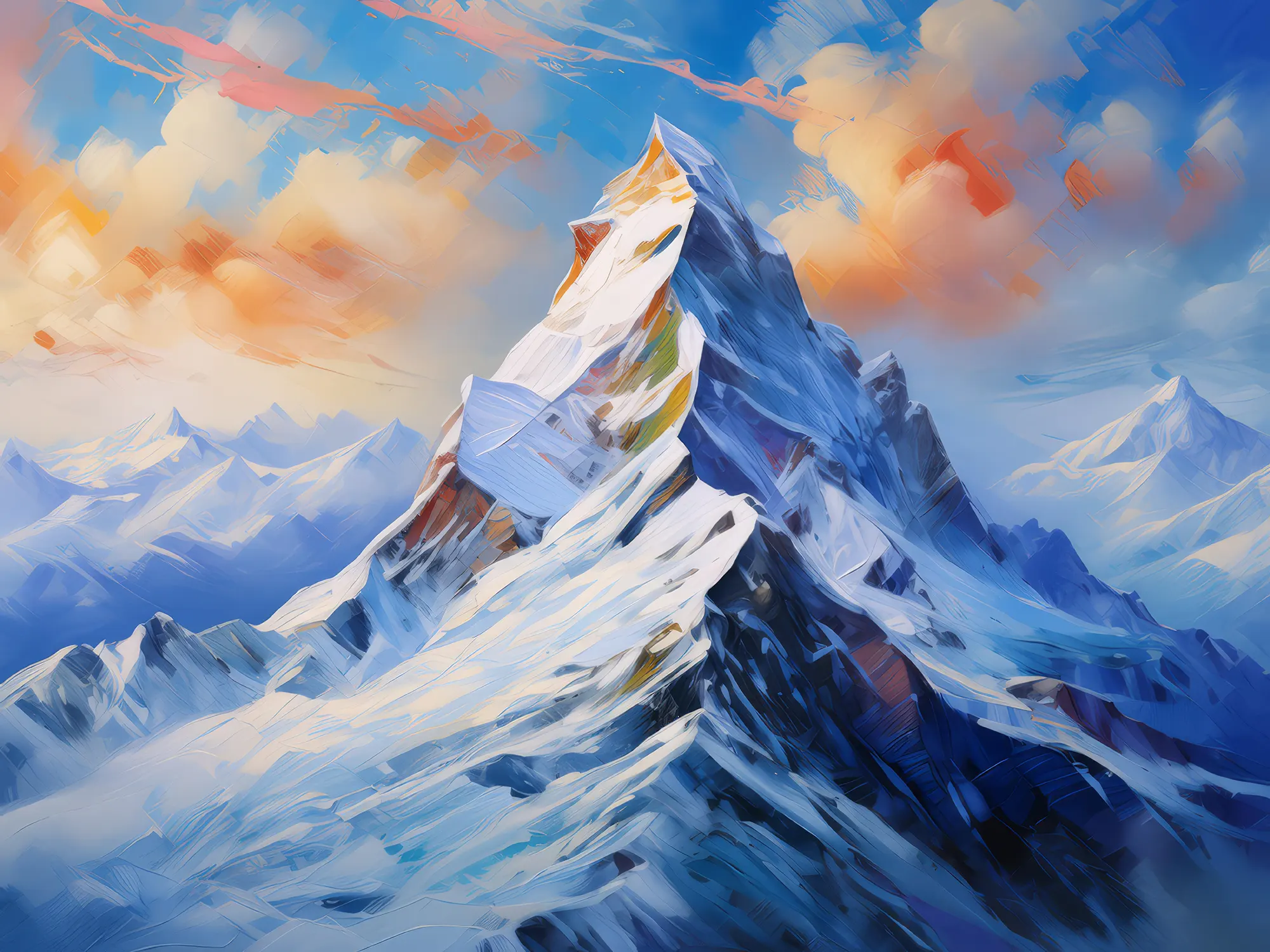Painting: Frosty Mountain Summit