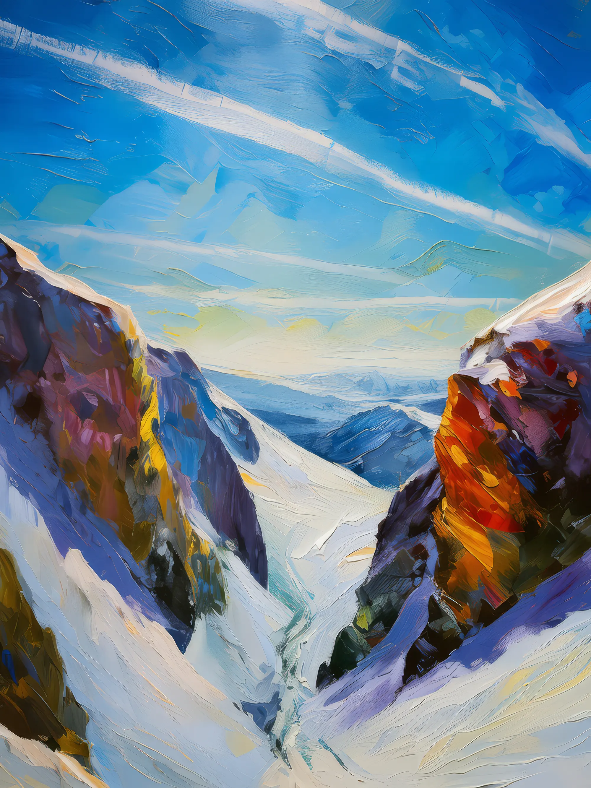 Painting: Frosty Peak Chasm