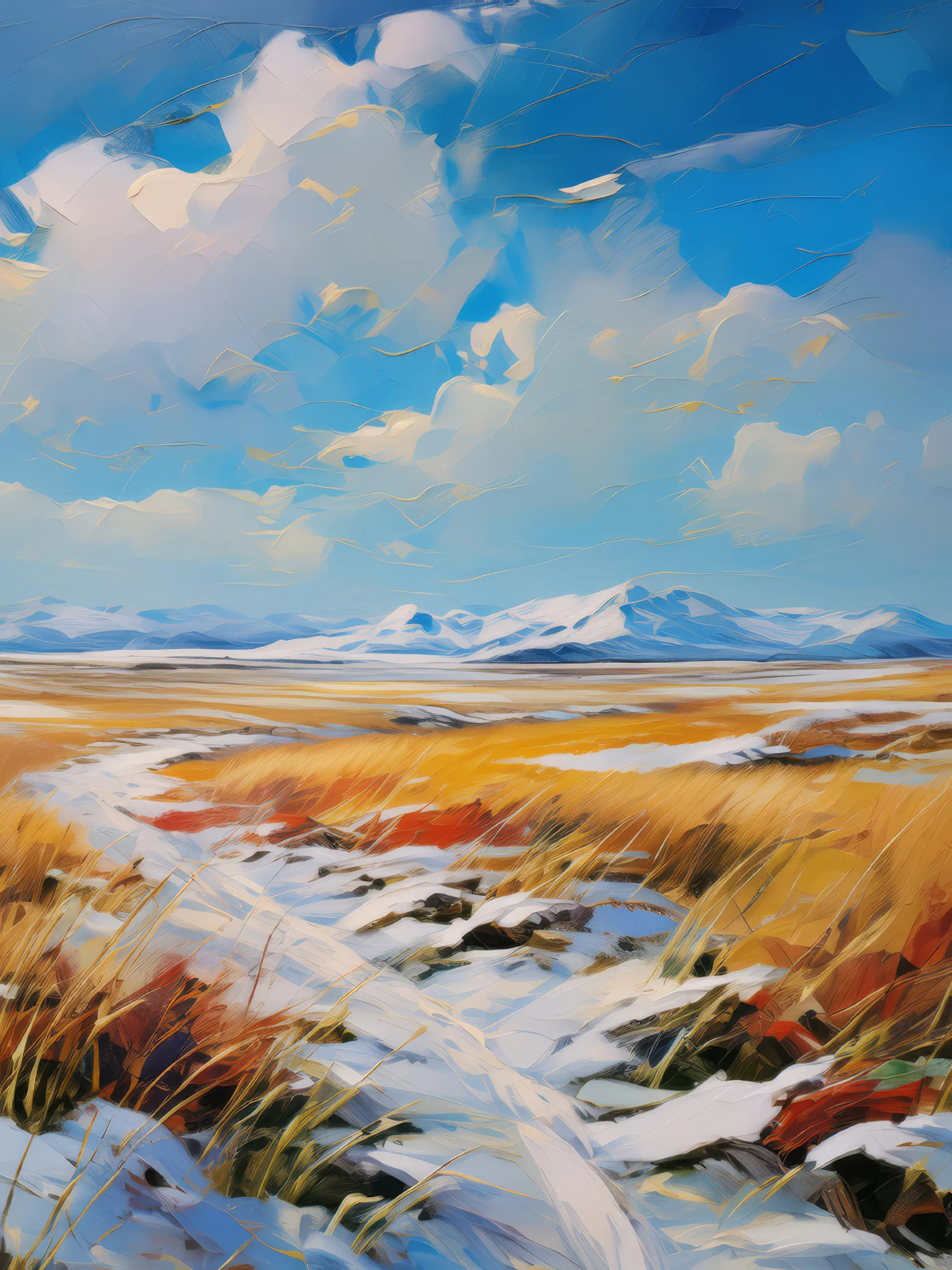 Painting: Frozen Arctic Meadow