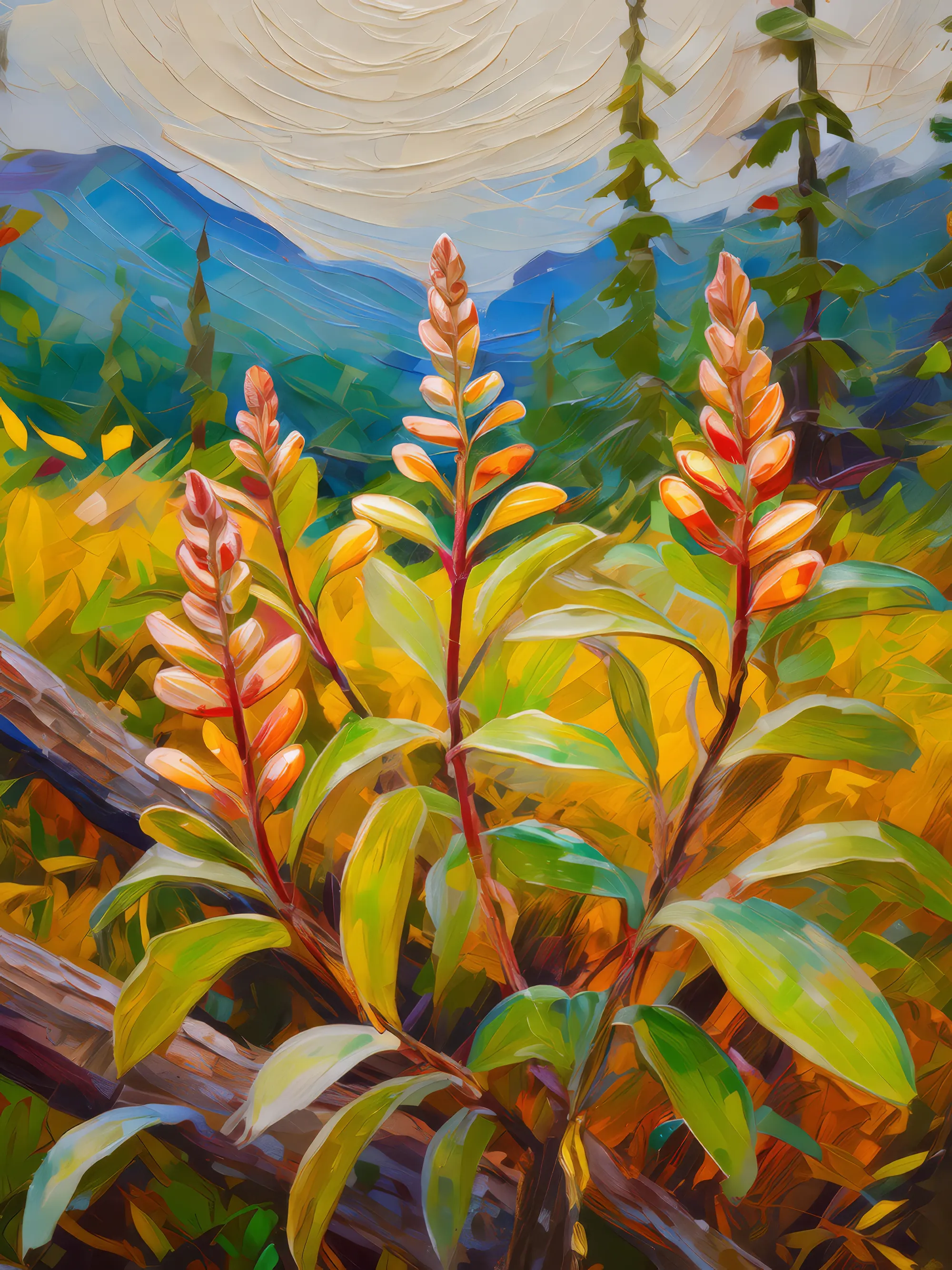 Painting: Frozen Desert Flora