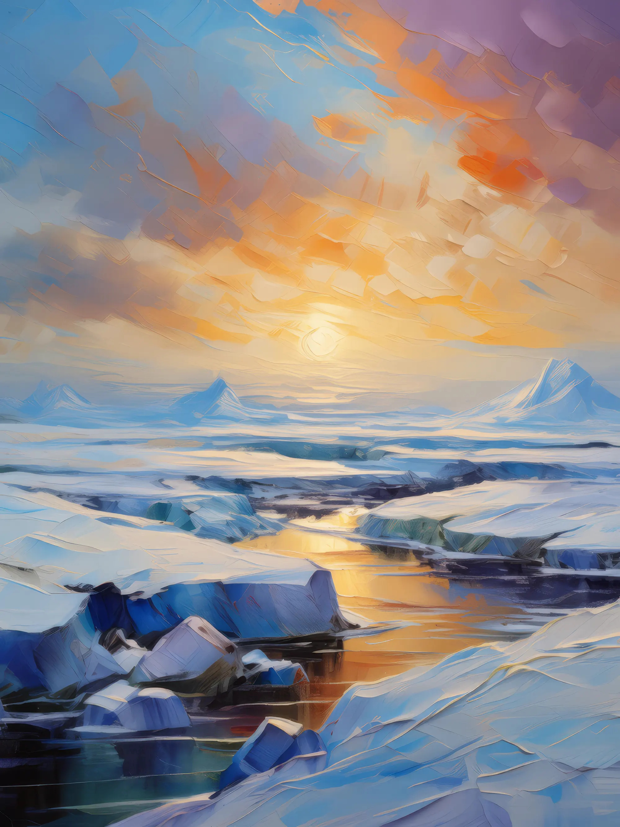 Painting: Frozen Majesty of Tundra